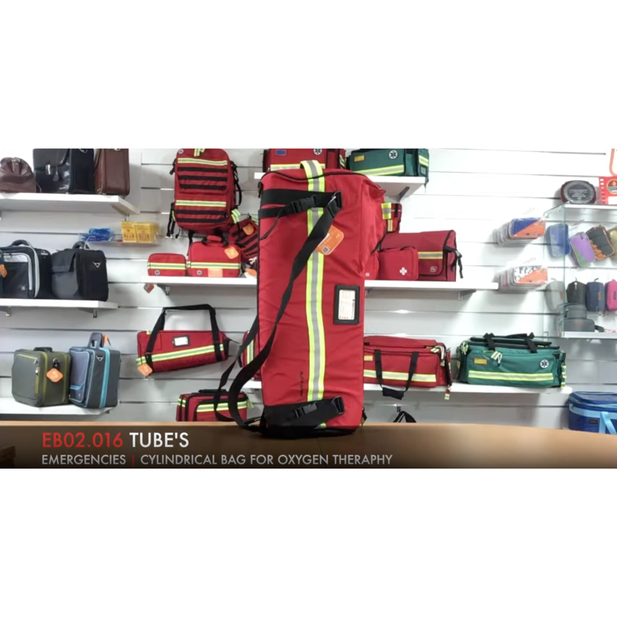 Charger la vidéo : Sac cylindrique - TUBE - pour l’oxygénothérapie - 3 à 5 L - 3 modèles - Elite Bags
