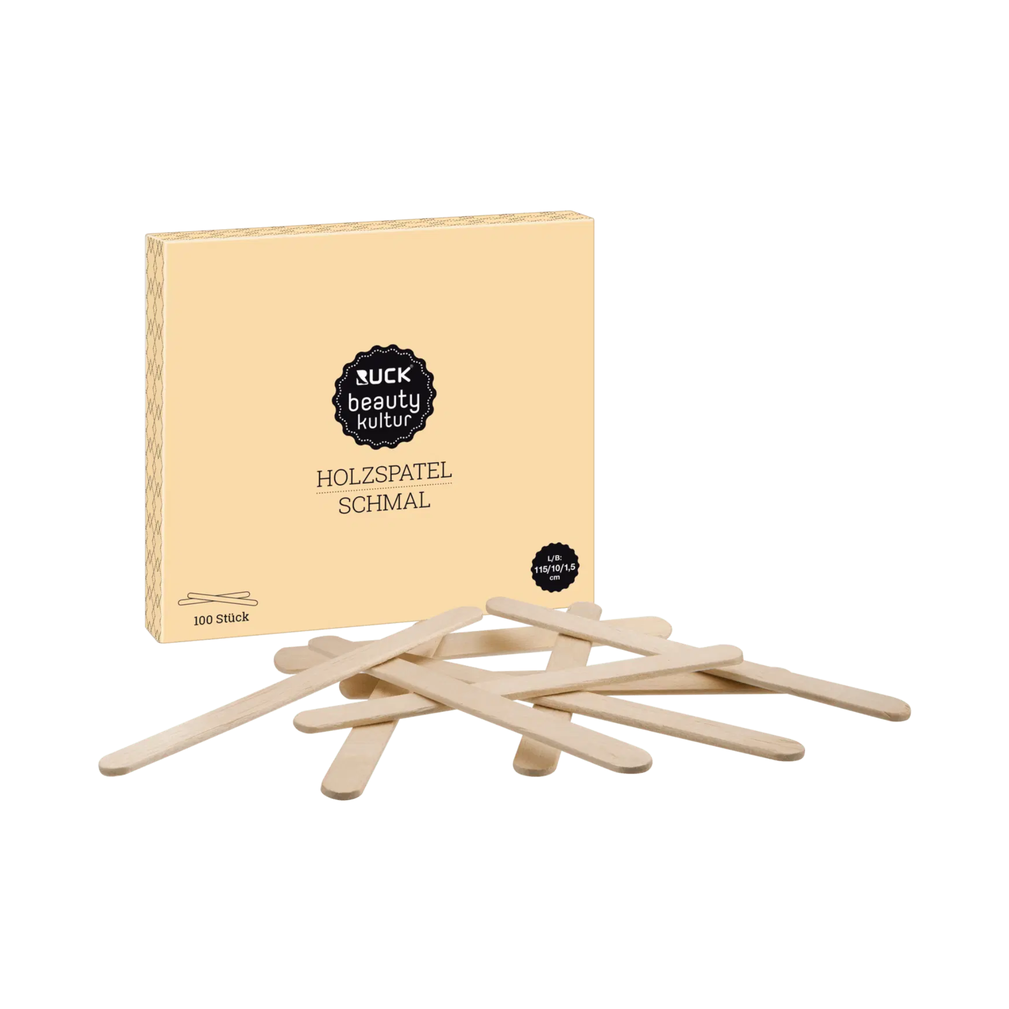 100 disposable wooden spatulas for applying creams - Ruck