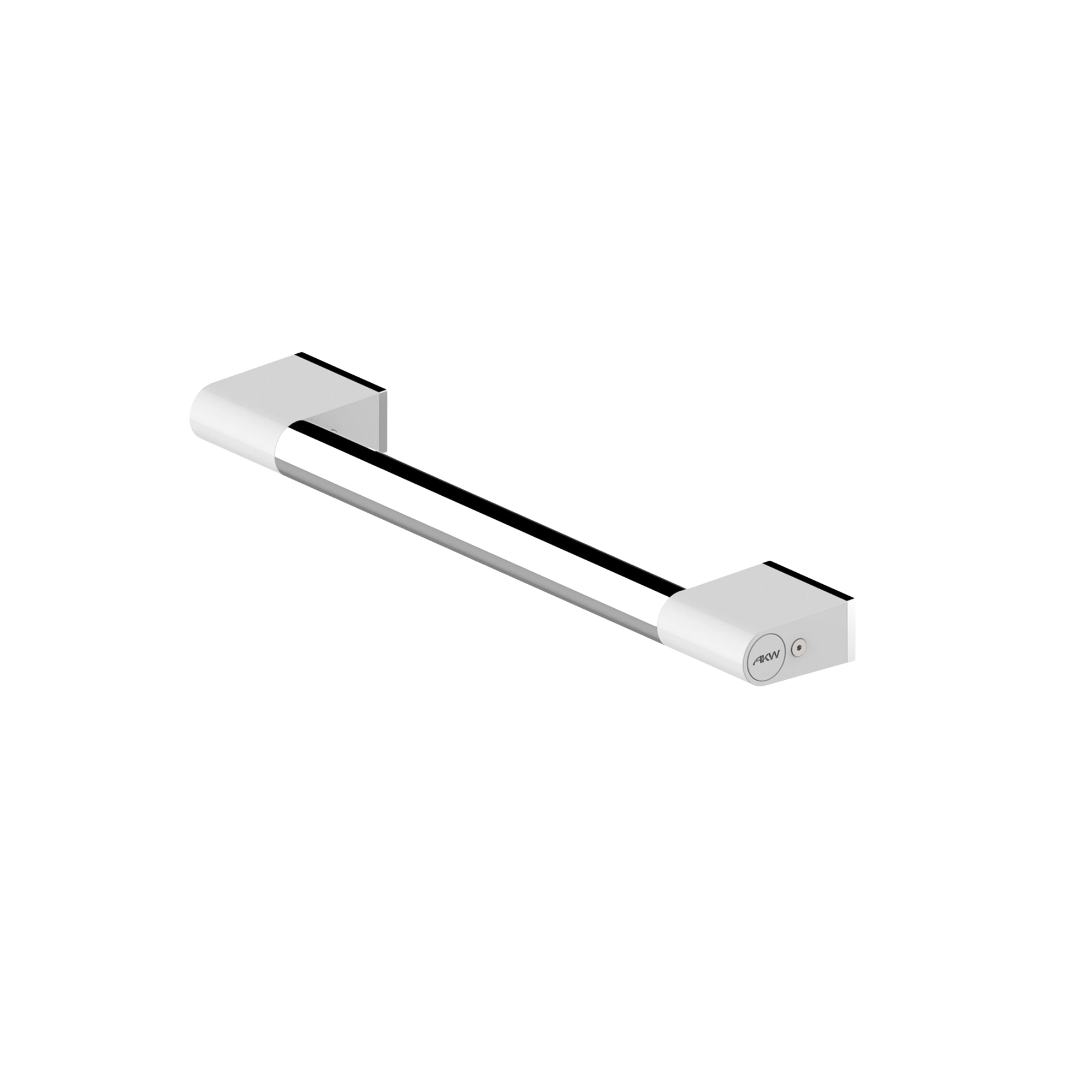 Straight Grab Bar - 3 dimensions - ONYX Duo White Finish - AKW