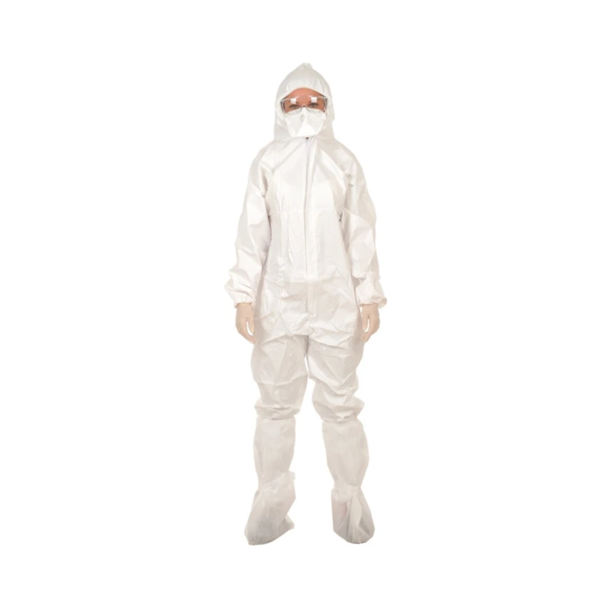 50 Disposable Hooded Coveralls - MEDI STOCK