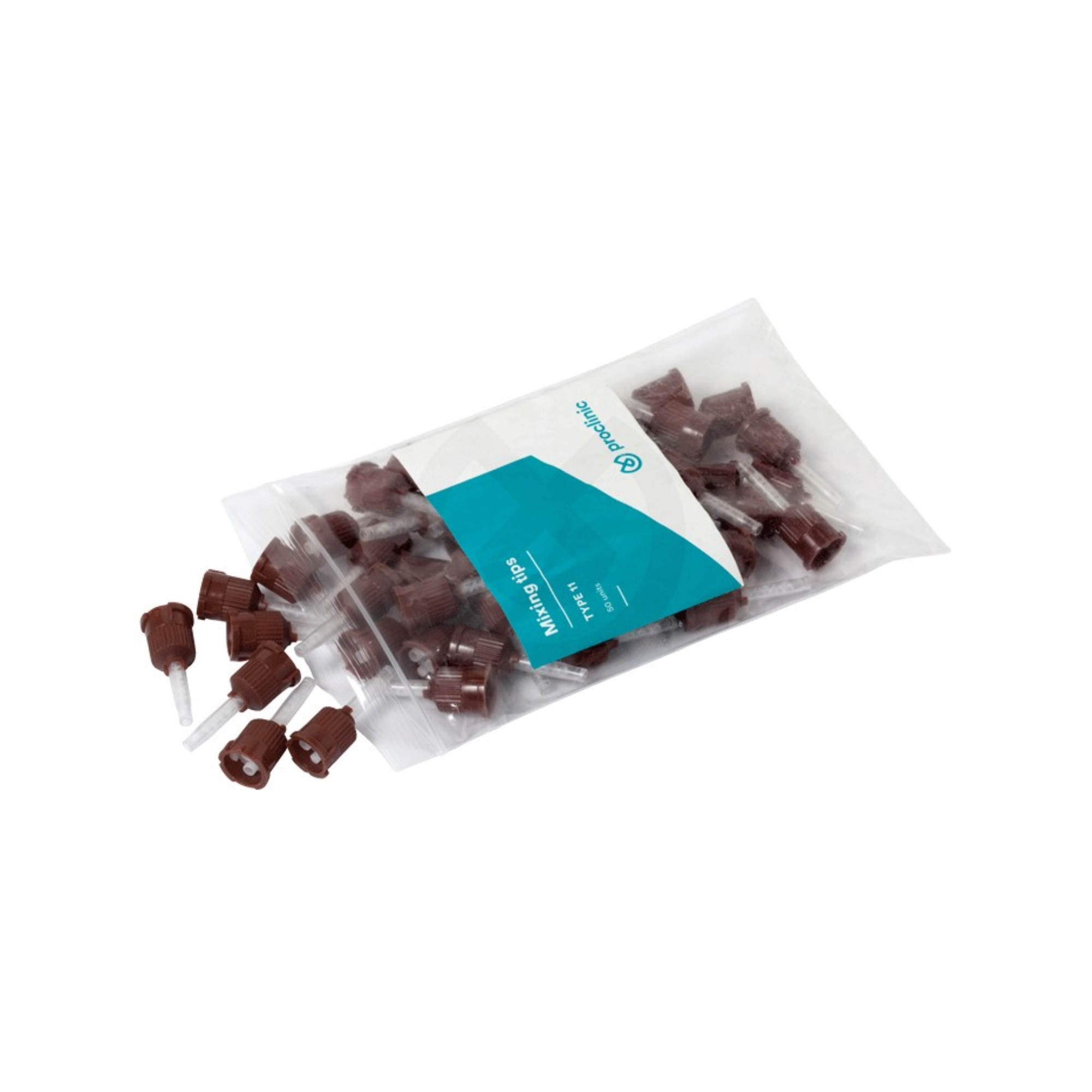 50 embouts mélangeurs type 11 - Dual core Build Up - Proclinic Expert