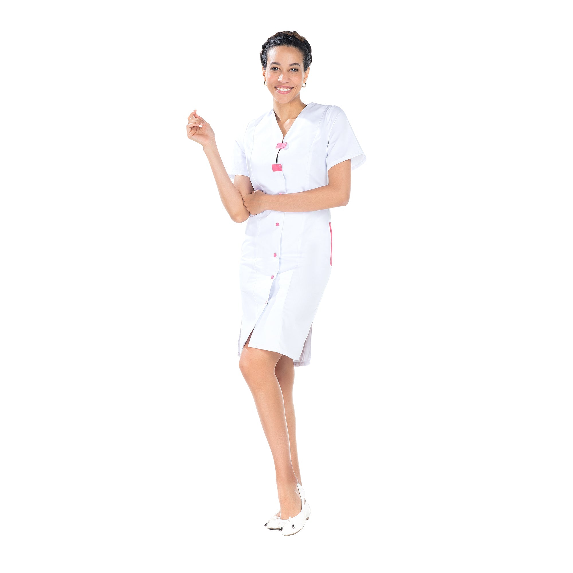 Delphine - Blouse 7/8 - Manches courtes - Femme - 95 cm