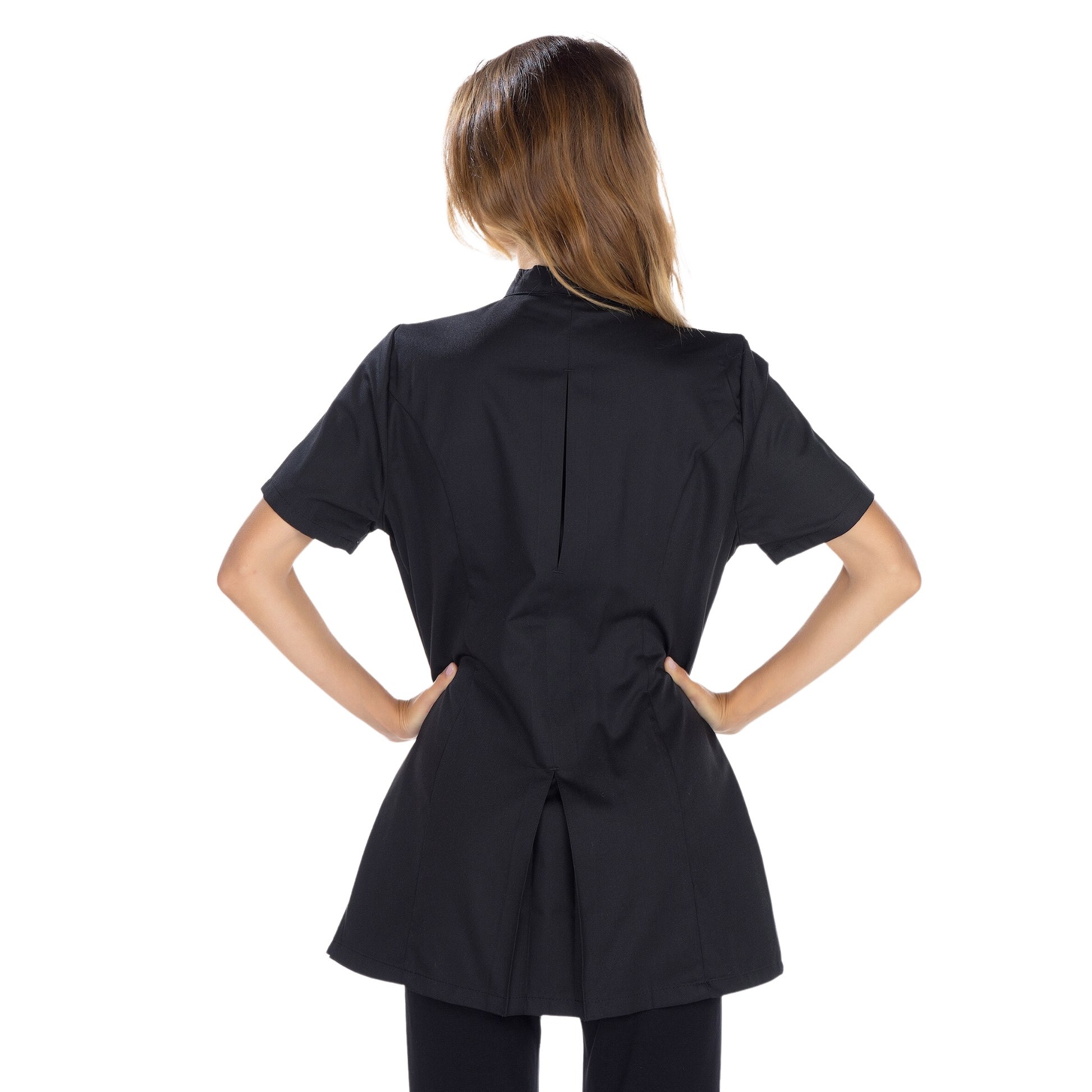 Inès - Blouse longue - Manches courtes - Femme - 105 cm 