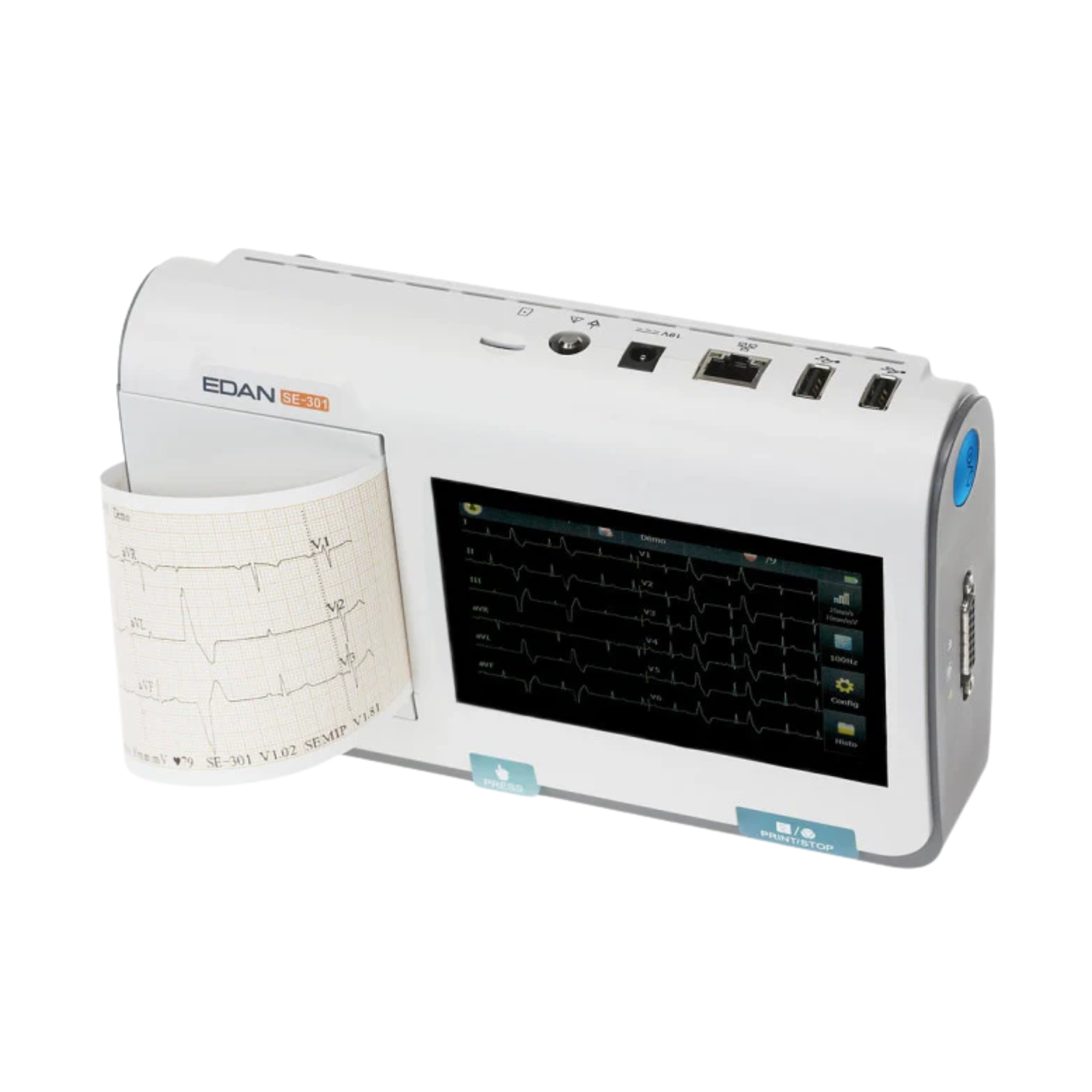 SE-301 3-Channel Touchscreen Electrocardiograph - EDAN