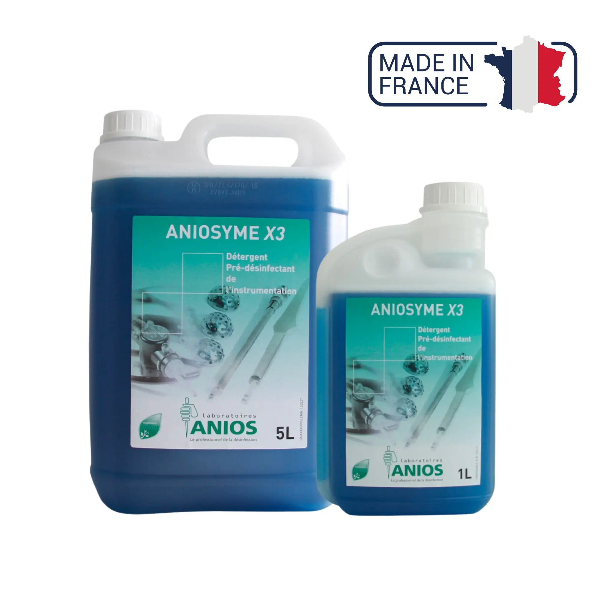 Aniosyme X3 Instrumentation detergent - 1L or 5L can - Anios