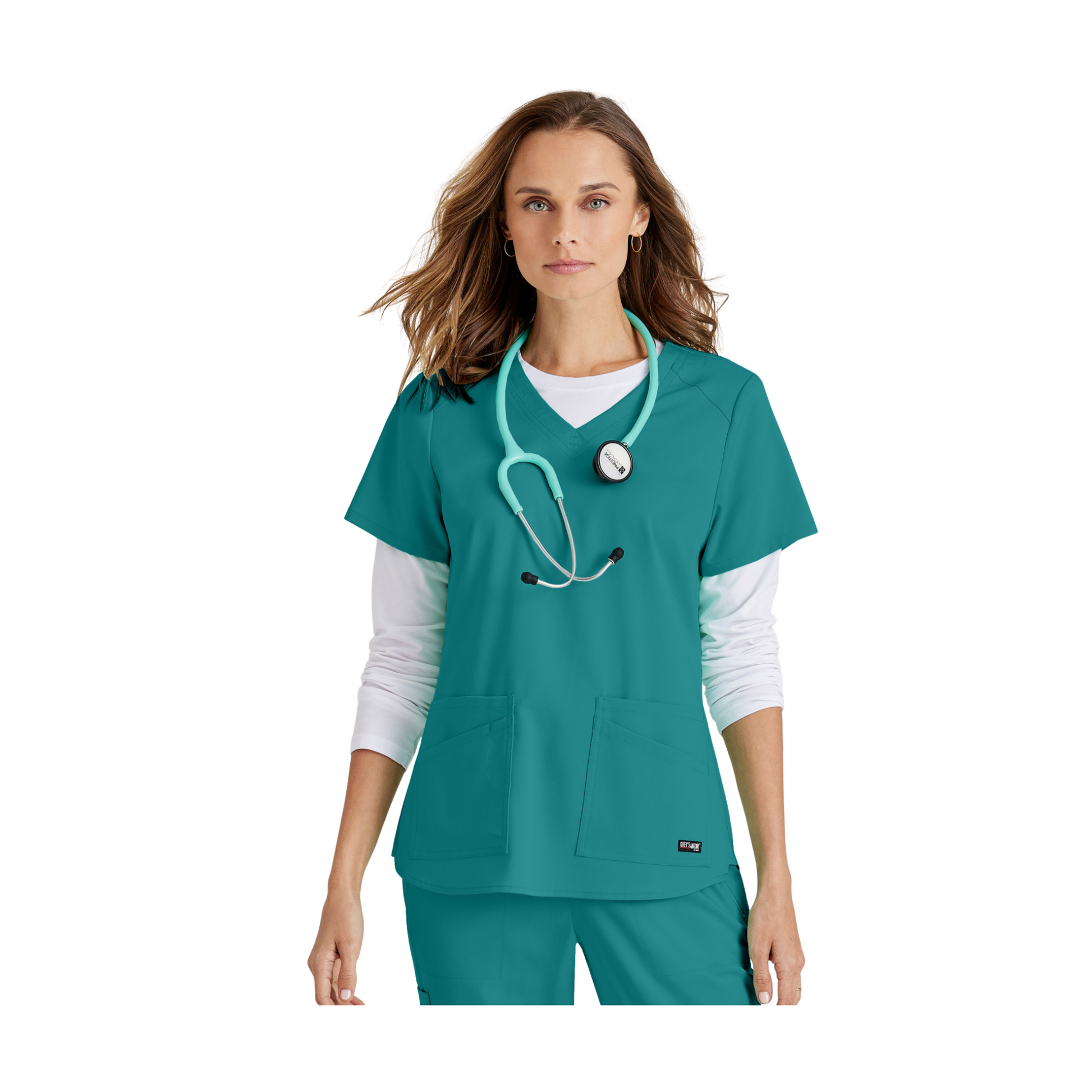Aura - Tunique col V - Femme - Grey’s Anatomy Stretch GREYS ANATOMY STRETCH