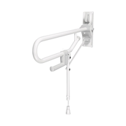 Folding Grab Bar With Foot - White - AKW