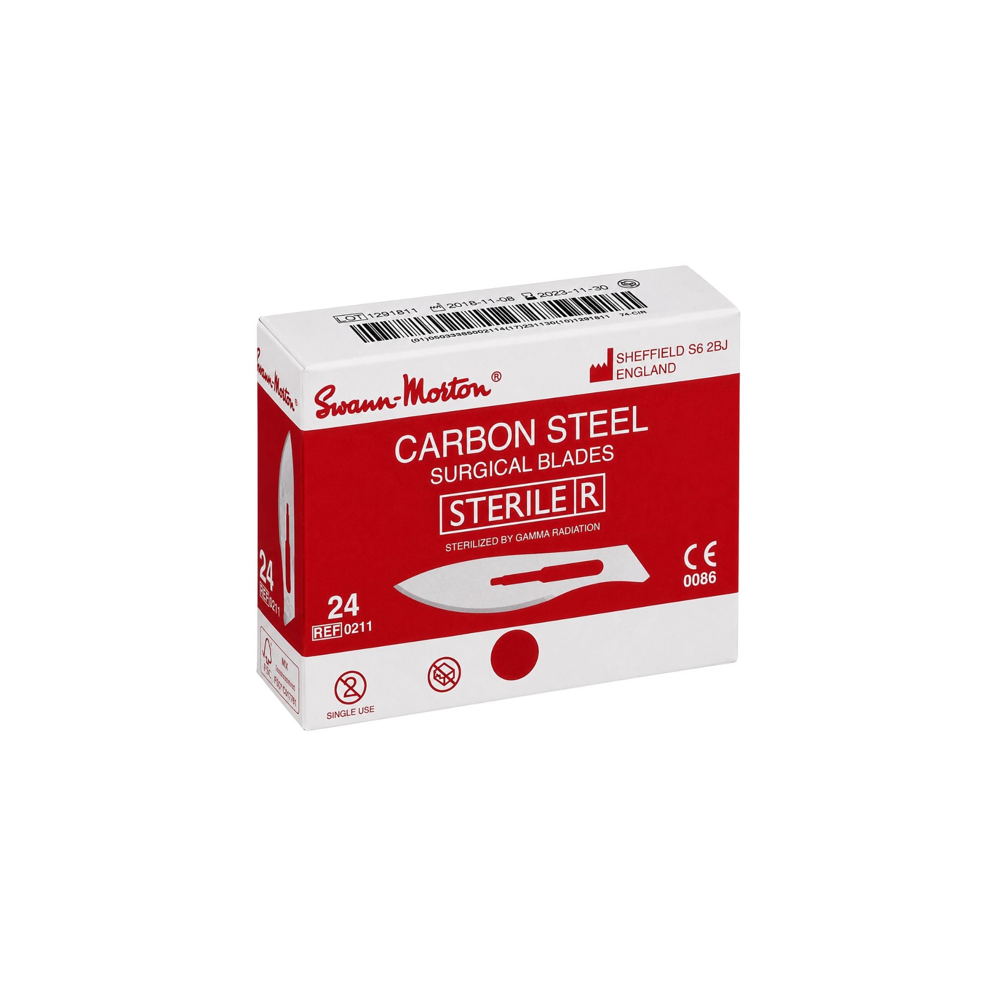 Box of 100 sterile scalpel blades - Swann-Morton