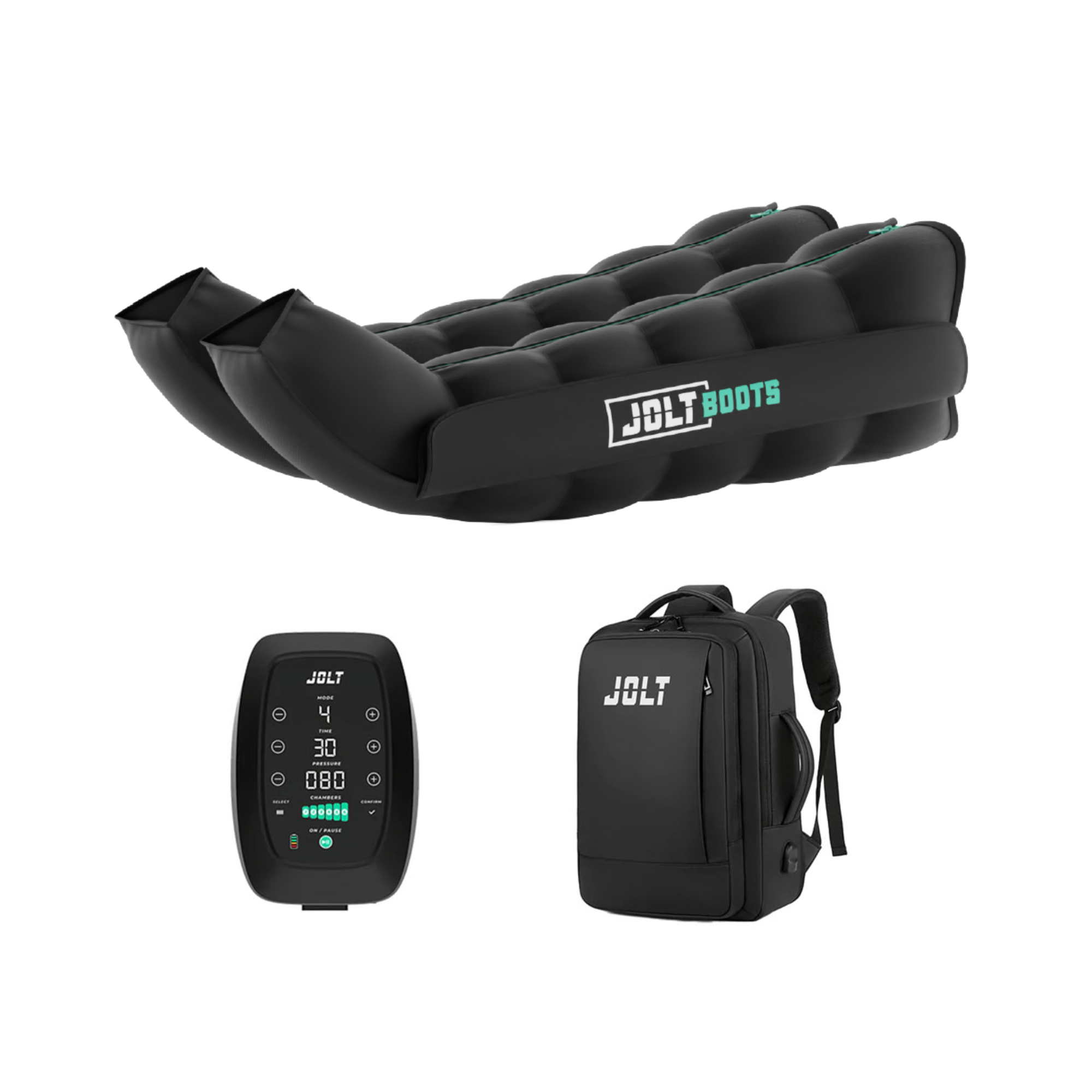 Pressotherapy Boots - Complete Pack - 3 Sizes - Jolt Boots