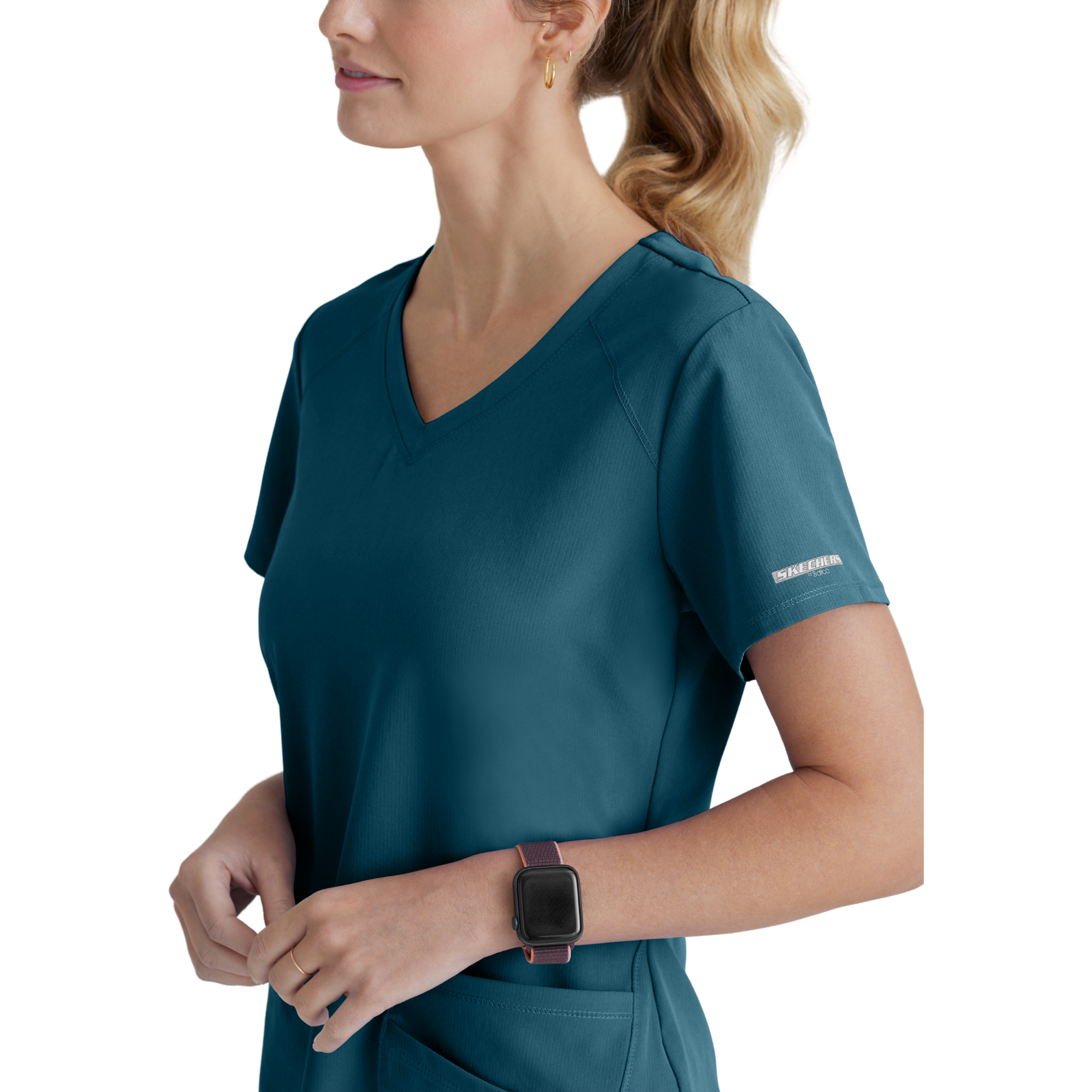 Breeze Top - Haut médical col V - Femme - Skechers SKECHERS