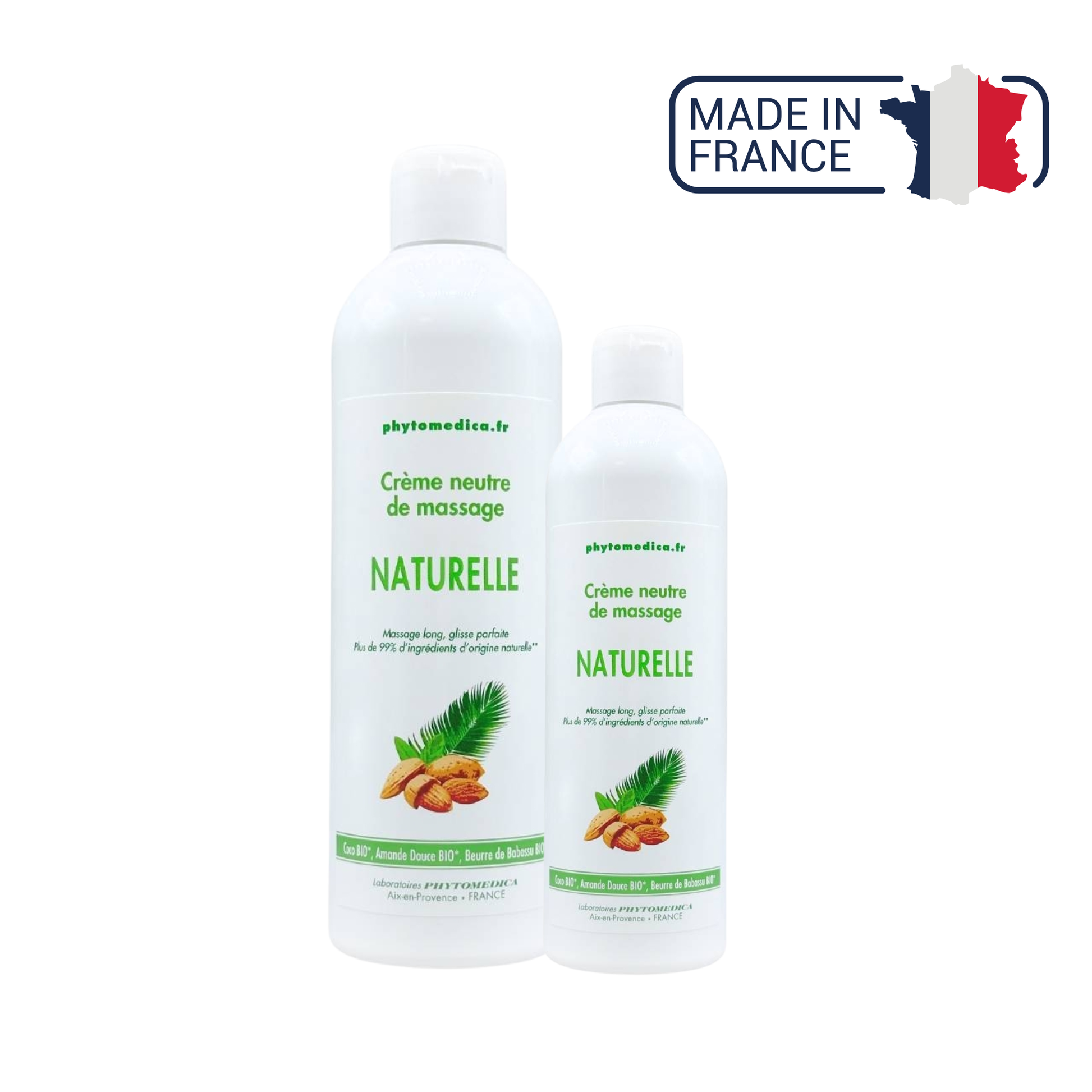 Crème de massage neutre naturelle - Deux contenances - Phytomedica Laboratoires Phytomedica 