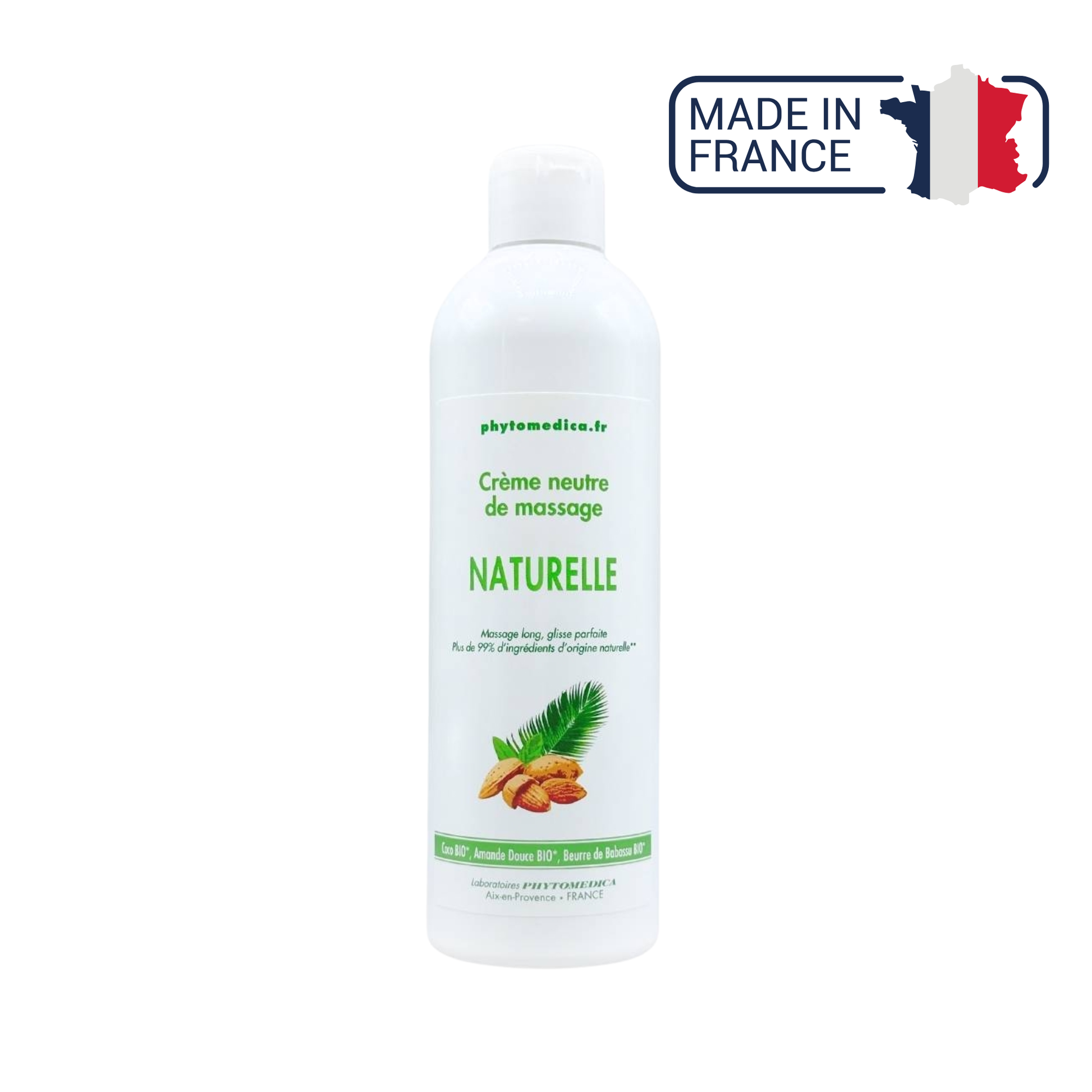 Crème de massage neutre naturelle - Deux contenances - Phytomedica Laboratoires Phytomedica 