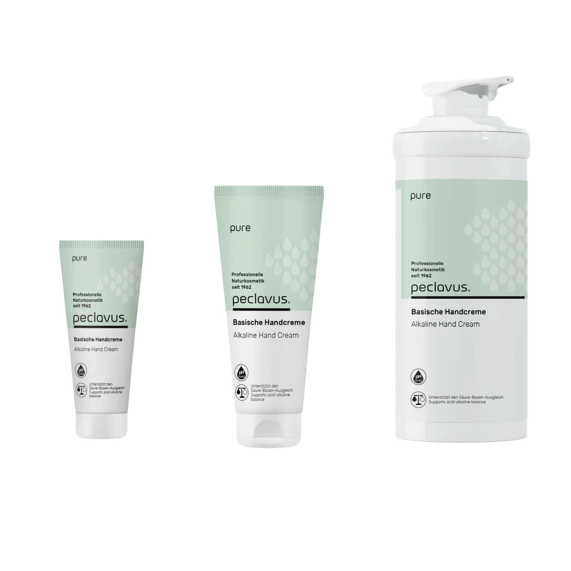Crème alcaline pure pour les mains - Plusieurs contenances - Peclavus