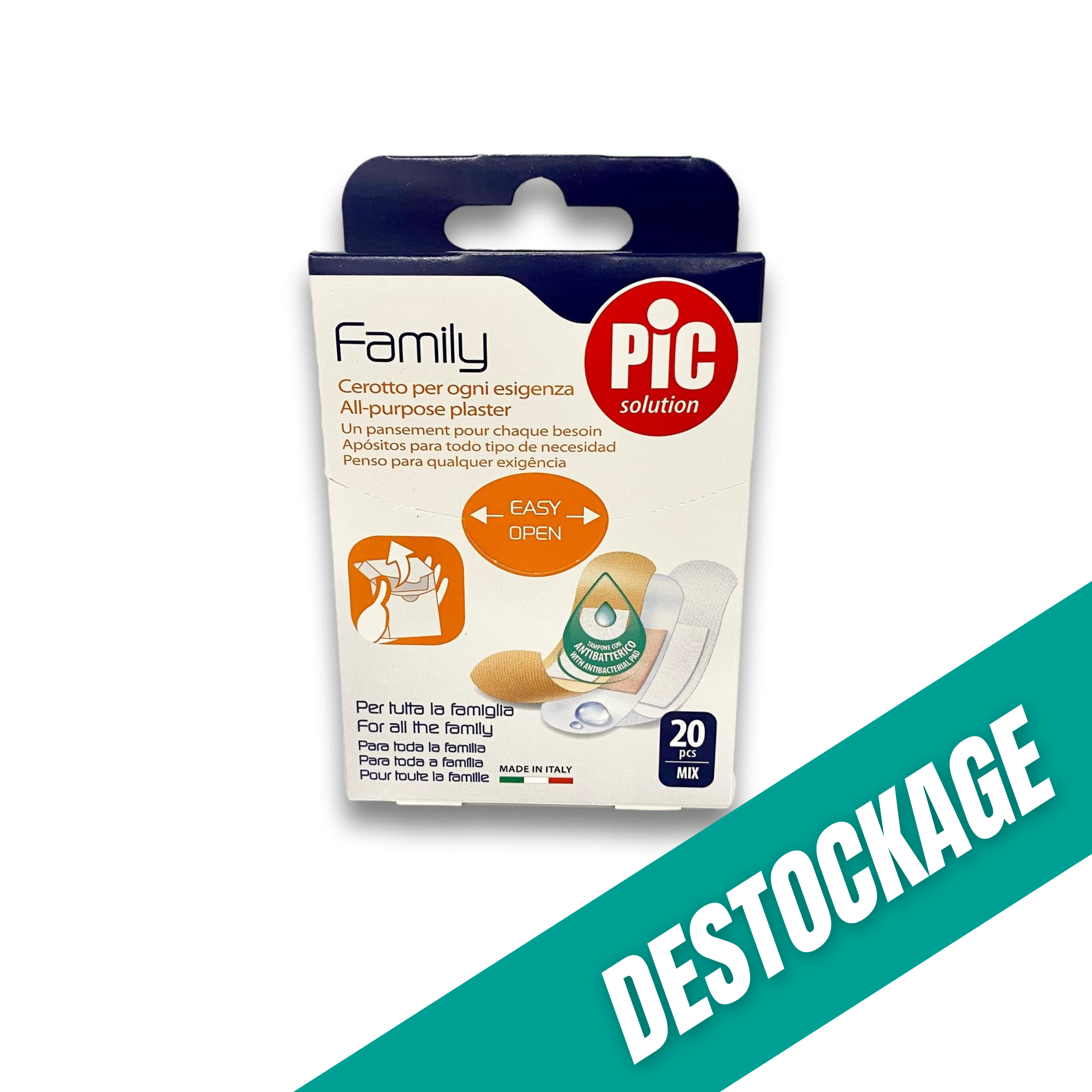 Pansement pour tous les besoins Family - Assortiment - Pic Solution // Déstockage PIC Solution