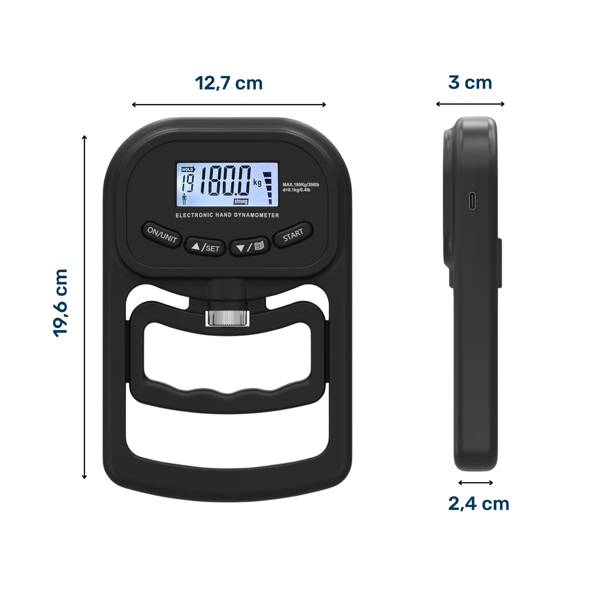 Rechargeable Electronic Dynamometer - Force Tester