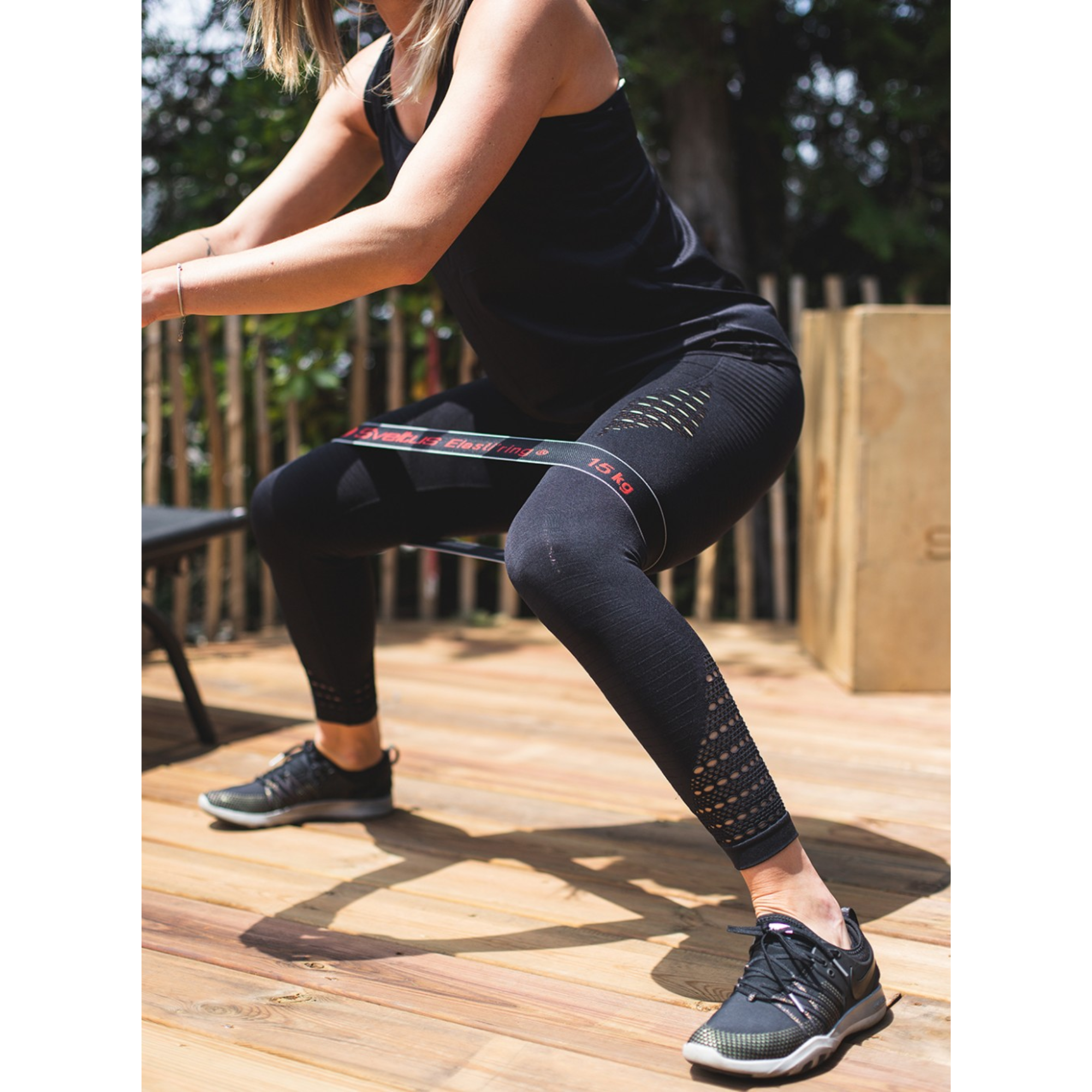 Elasti'ring® Noir 33 cm - 15 kg - Sveltus
