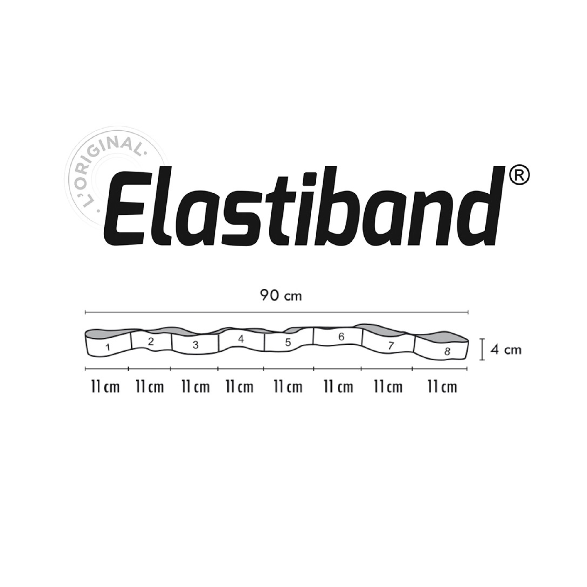 Elastiband® Noir vrac 90 cm - 15 kg - Sveltus