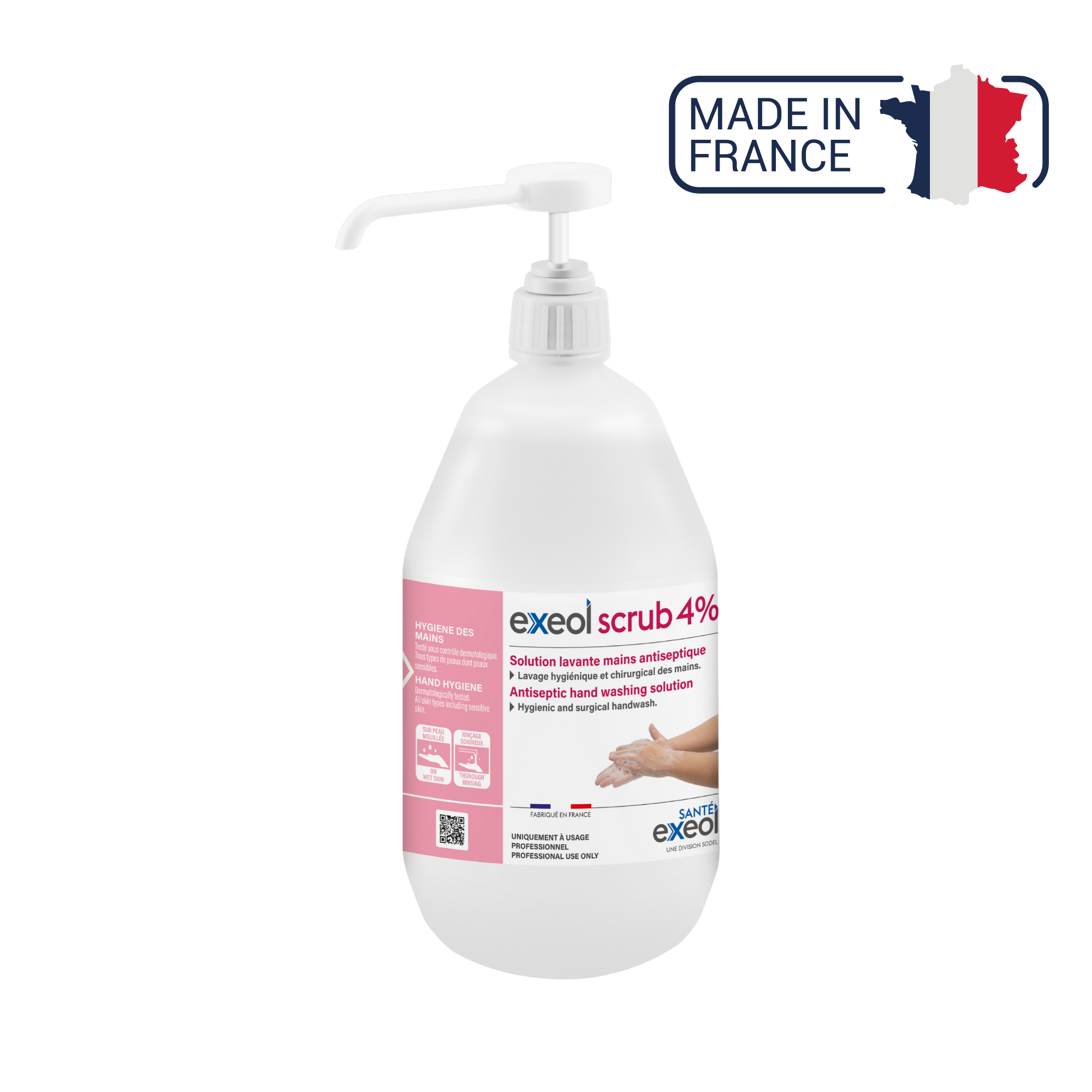 Exeol scrub 4% savon antiseptique - Sodel