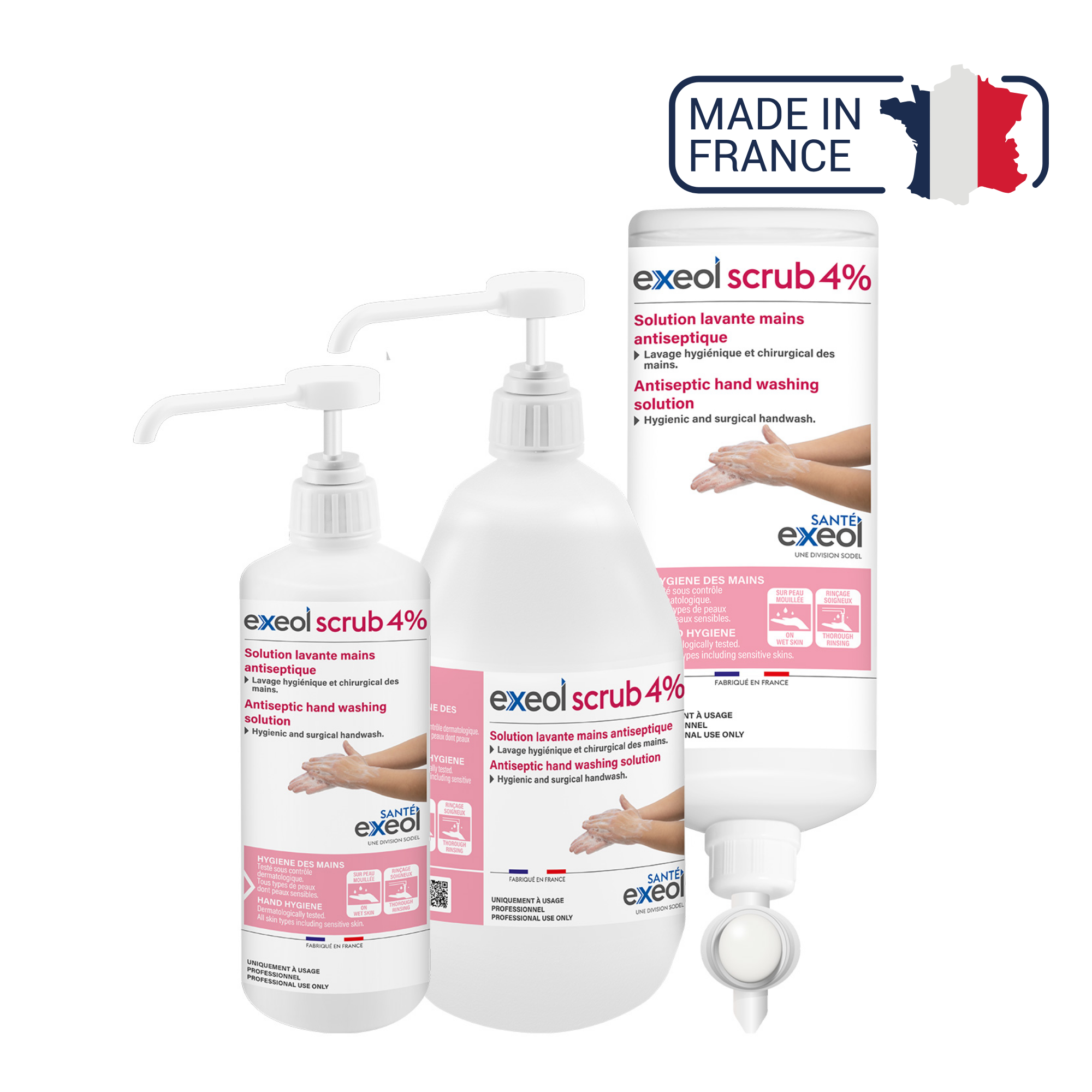 Exeol scrub 4% savon antiseptique - Sodel