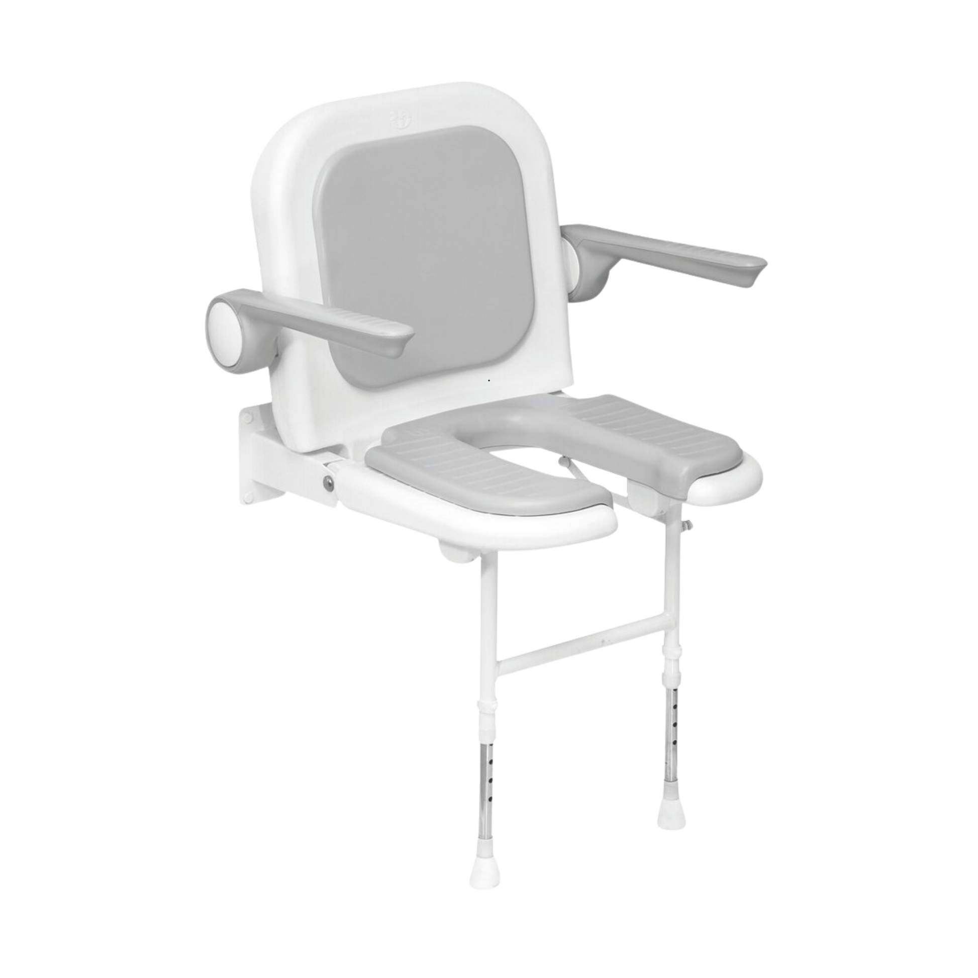 Fauteuil de Douche Pliant Rembourré Gris - AKW - My Médical