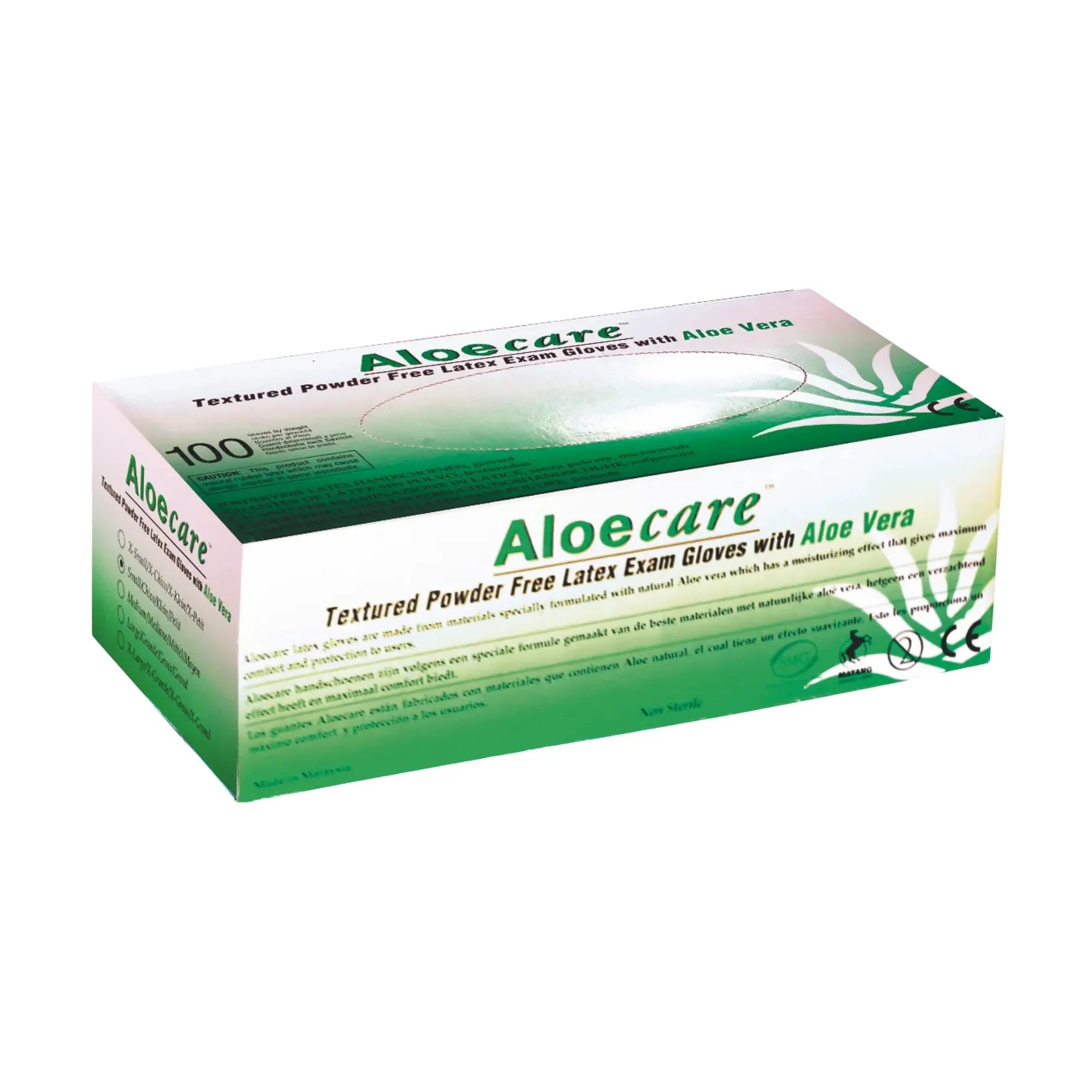 Examination Gloves - Latex with Aloe Vera - Powder Free - Box of 100 - My Podologie