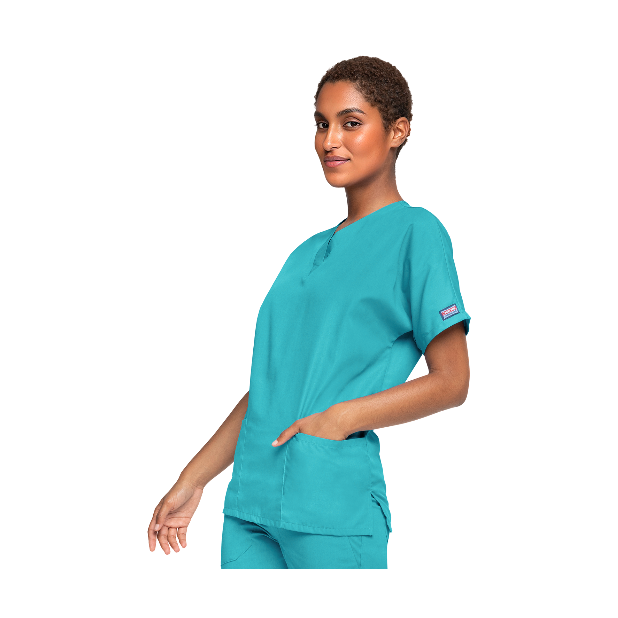 Guéthary - Medical tunic - V-neck - Short sleeves - Women - Cherokee - Color 1