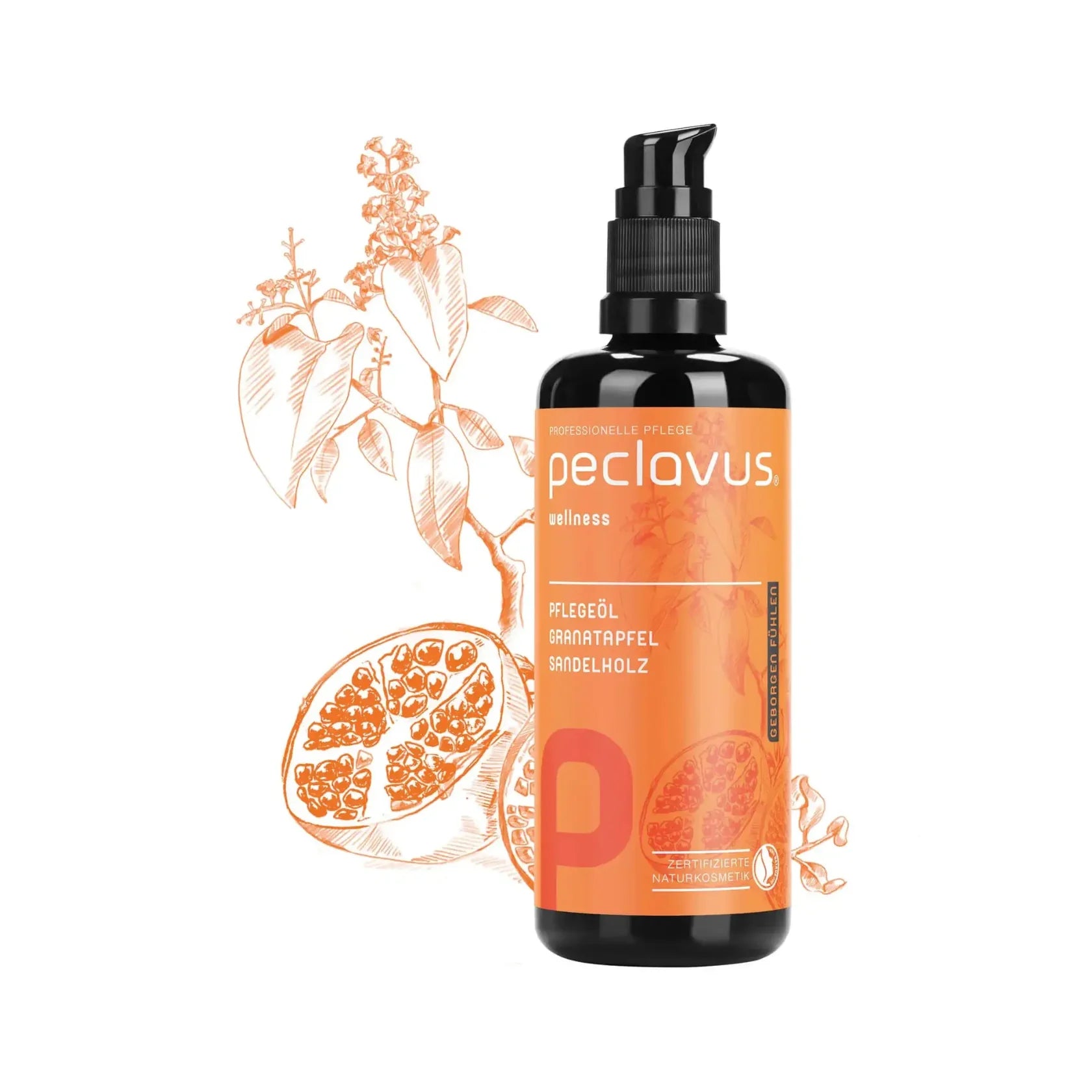 Huile de soin - Grenade Bois de Santal - 100 ml - Peclavus