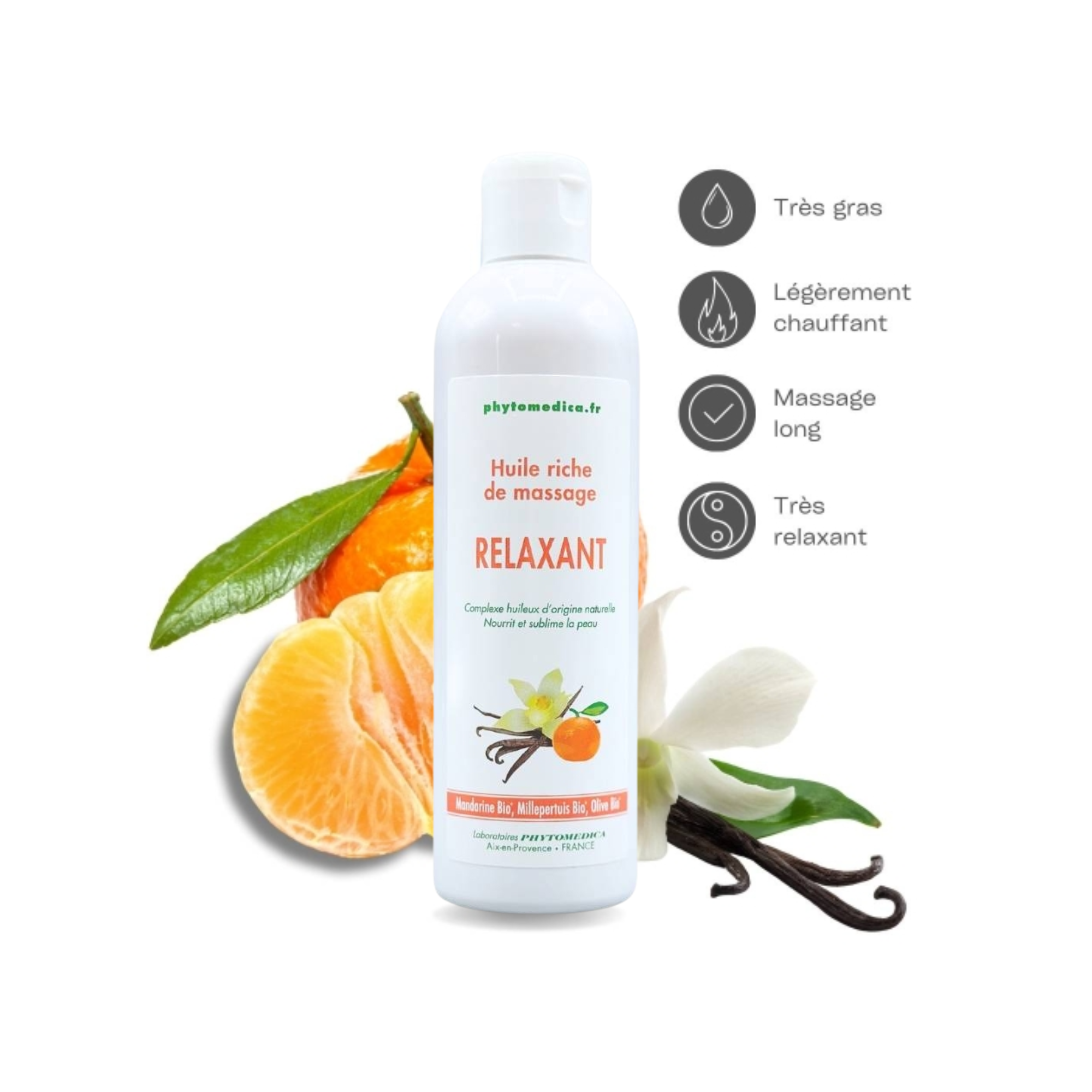 Huile riche de Massage Relaxant - 500 ml - Phytomedica
