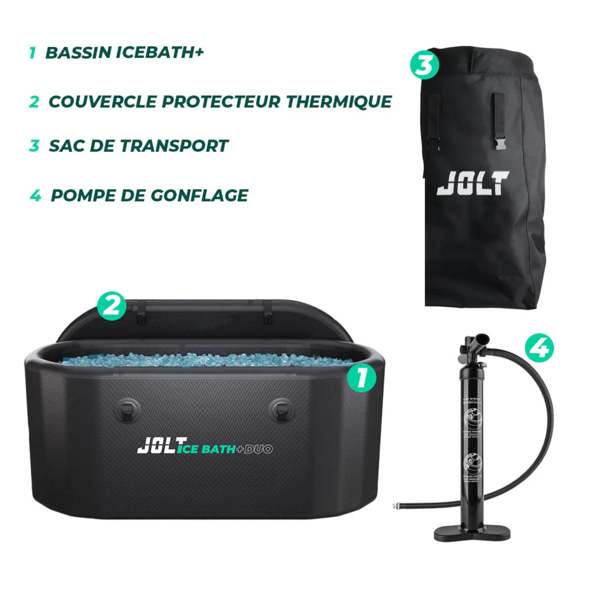 Ice Bath Pro Duo - Portable basin 480L - Jolt