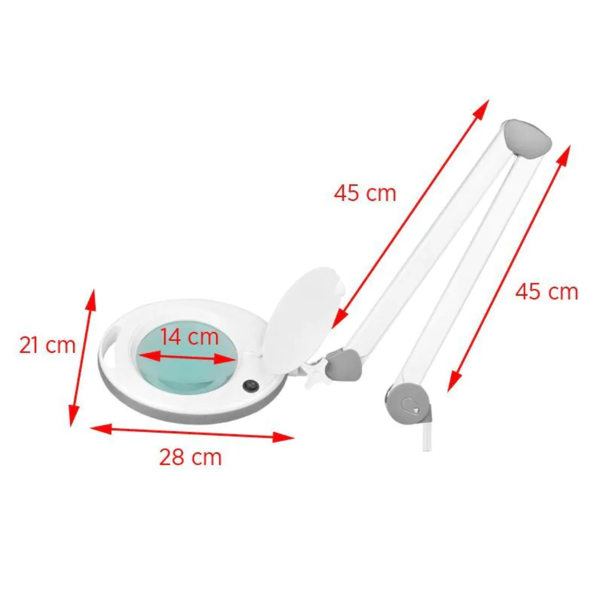 Lampe loupe Elegante 6014 - 60 LED - 5 dioptries - Essential by My Podologie