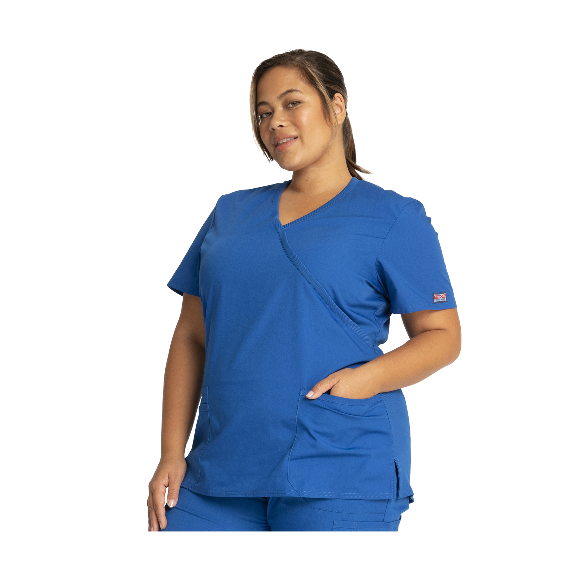 Limoges - Tunique médicale - Effet cache-coeur  - Manches courtes - Femme - Cherokee Cherokee Authentic Workwear 