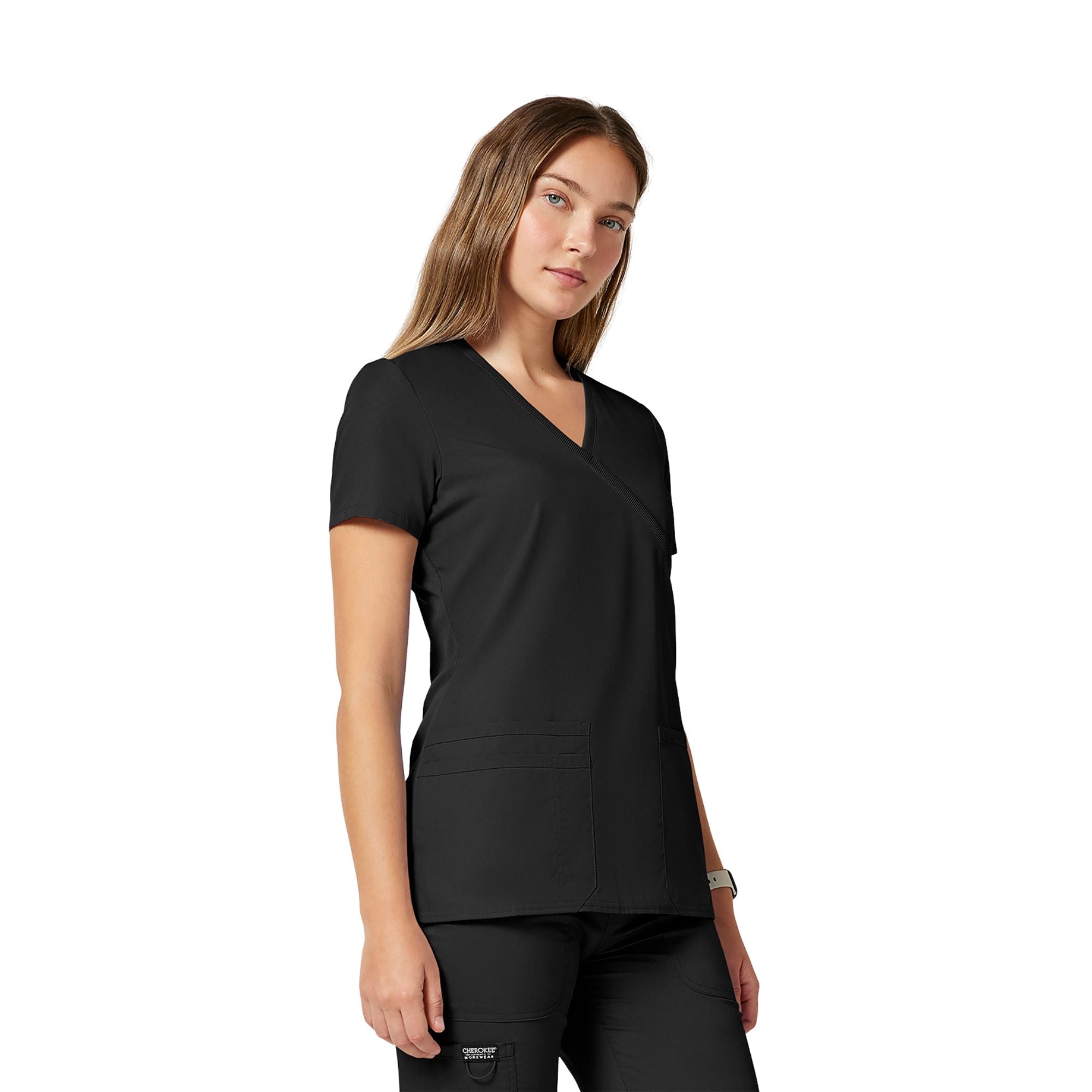Limoges - Medical tunic - Wrap effect - Short sleeves - Women - Cherokee