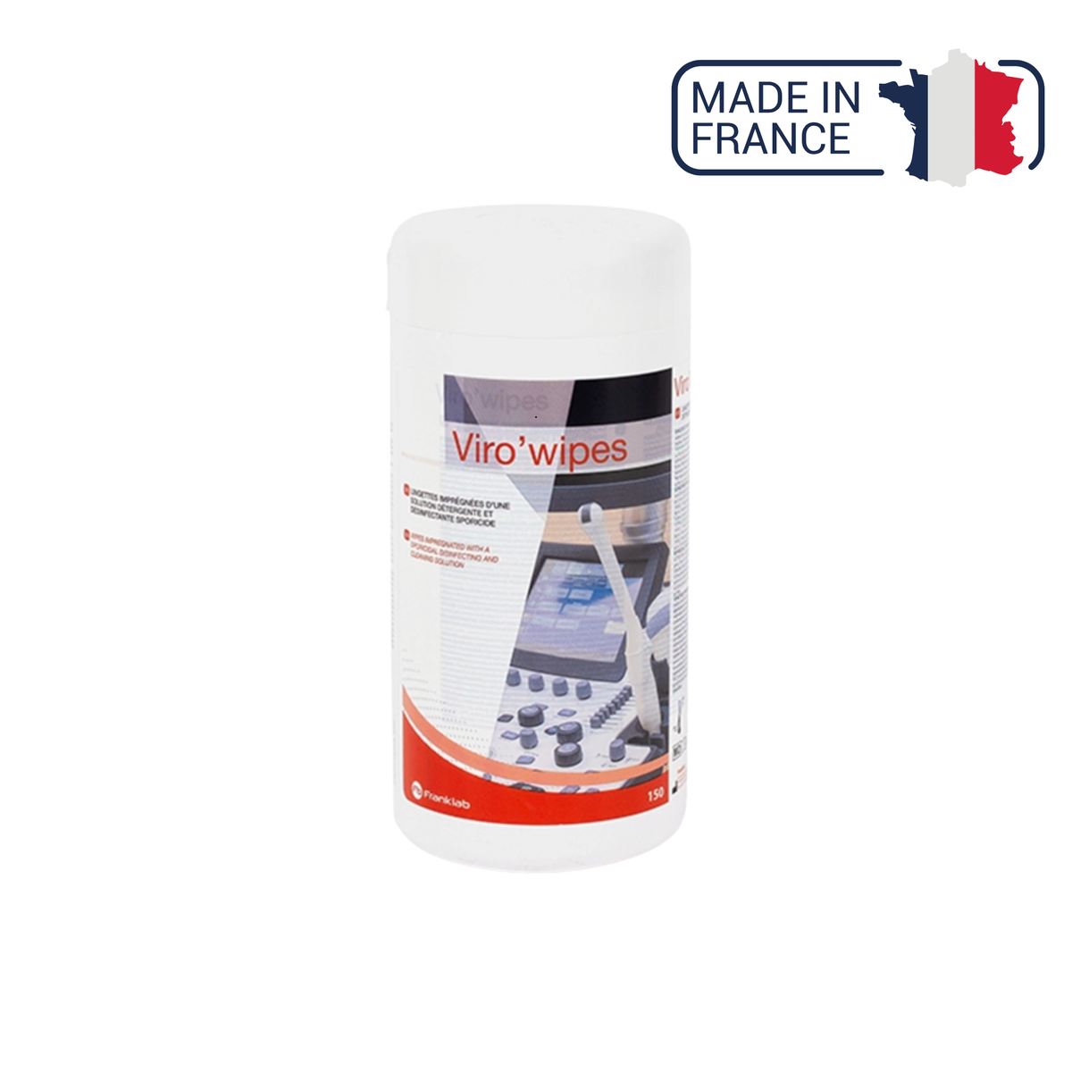 Viro'Wipes 150 Virucidal Disinfectant Cleaning Wipes - LABORATOIRES SCIENCES