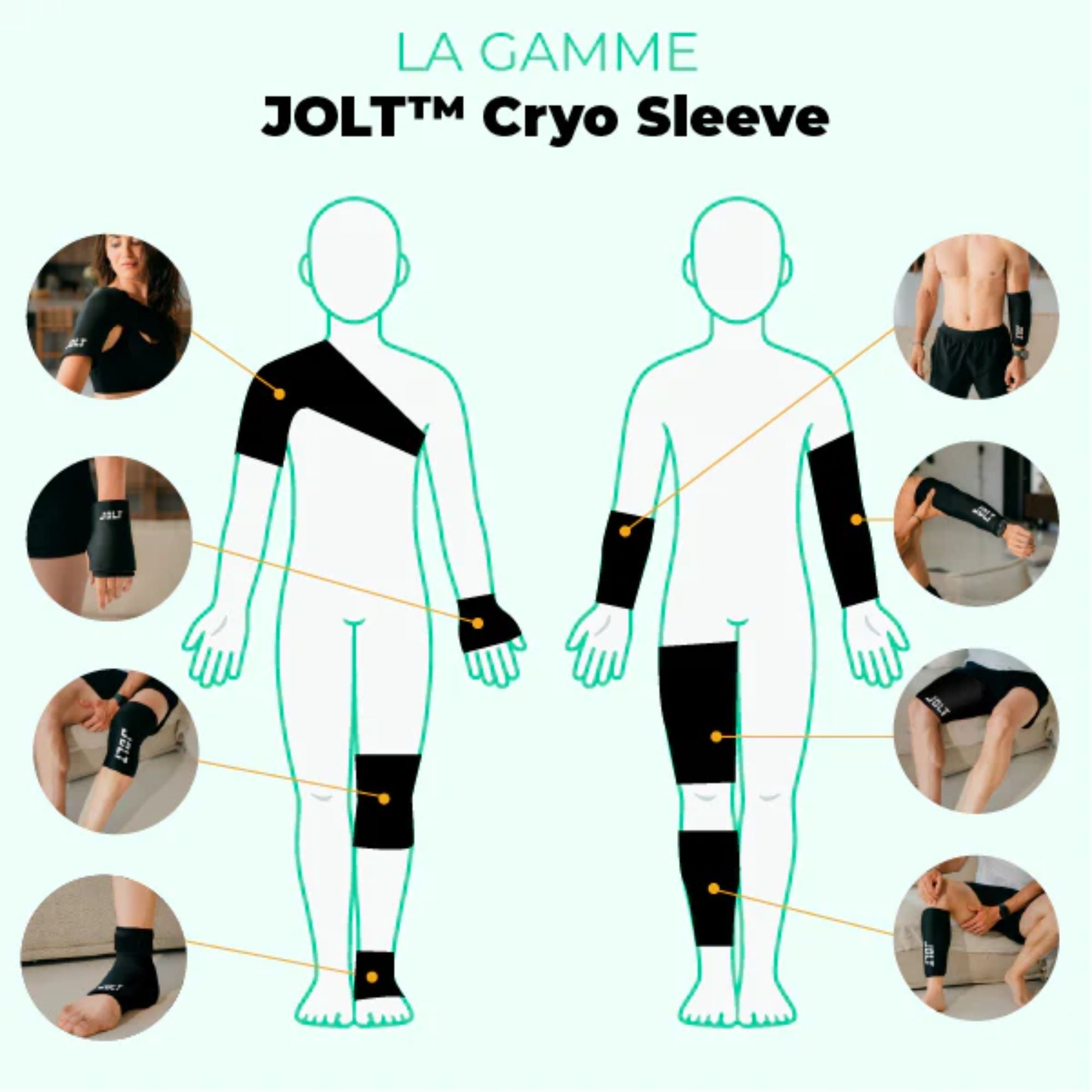 Manchon cryothérapie Cryo Sleeve - Cheville - Jolt