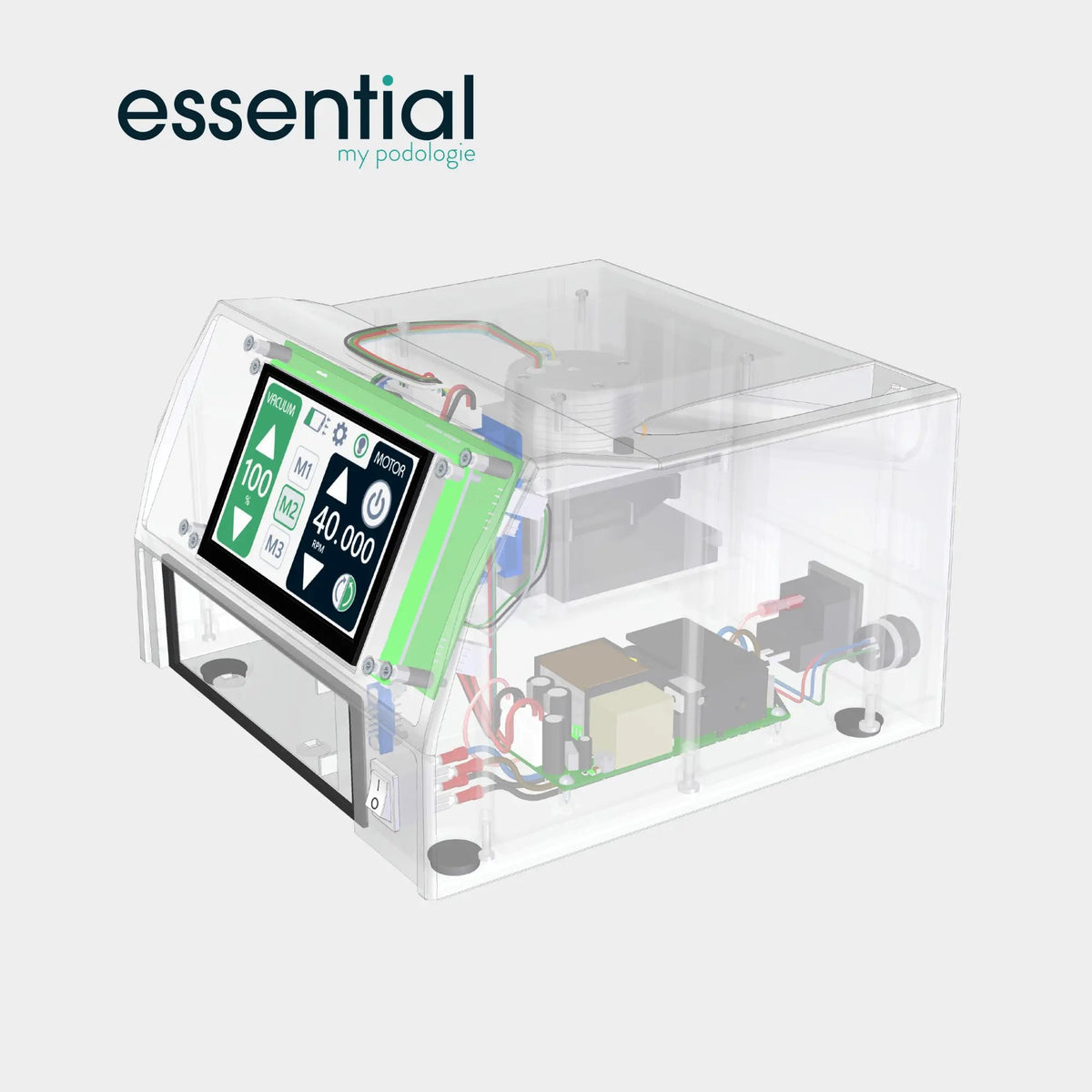 Micromoteur à aspiration sans charbon Vortix 4 - 40 000 tr/min - Essential by My Podologie Essential