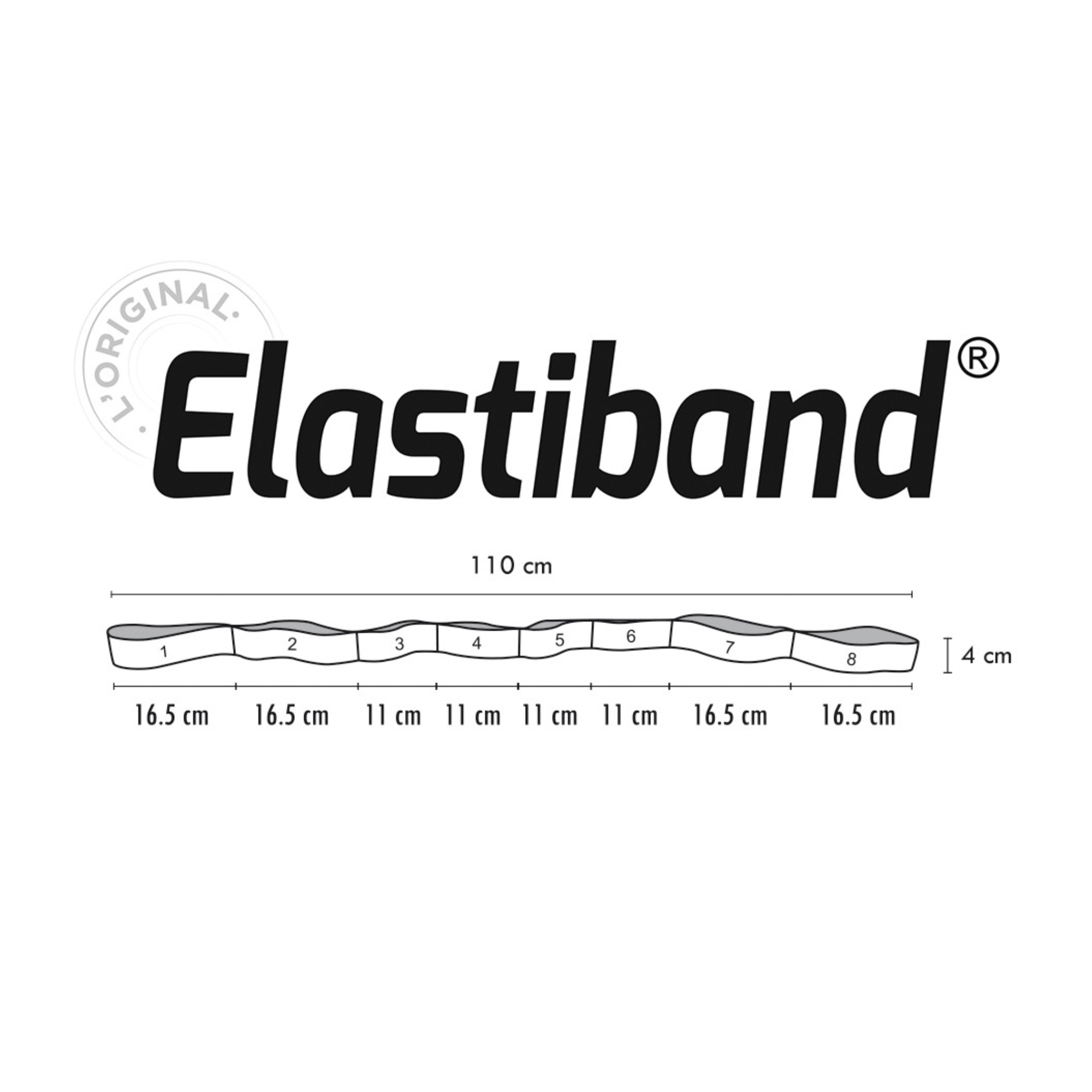 Multi Elastiband® Purple bulk 110 cm - 15 kg - Sveltus