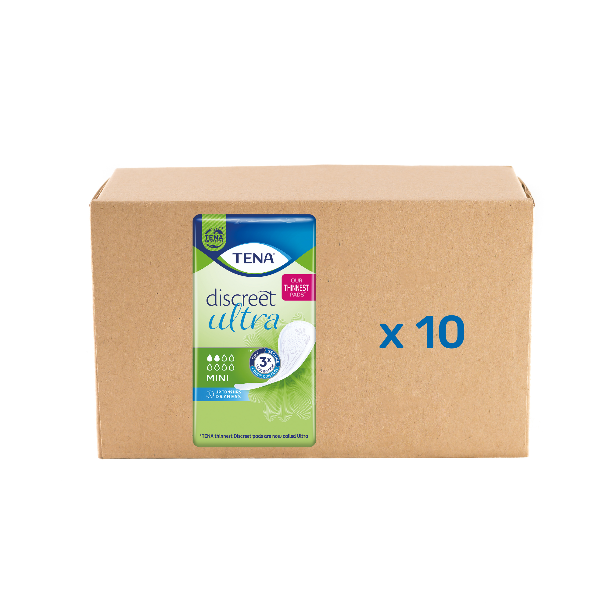 Protection Lady Discreet Mini - 2 drops - carton 10x20U - Tena