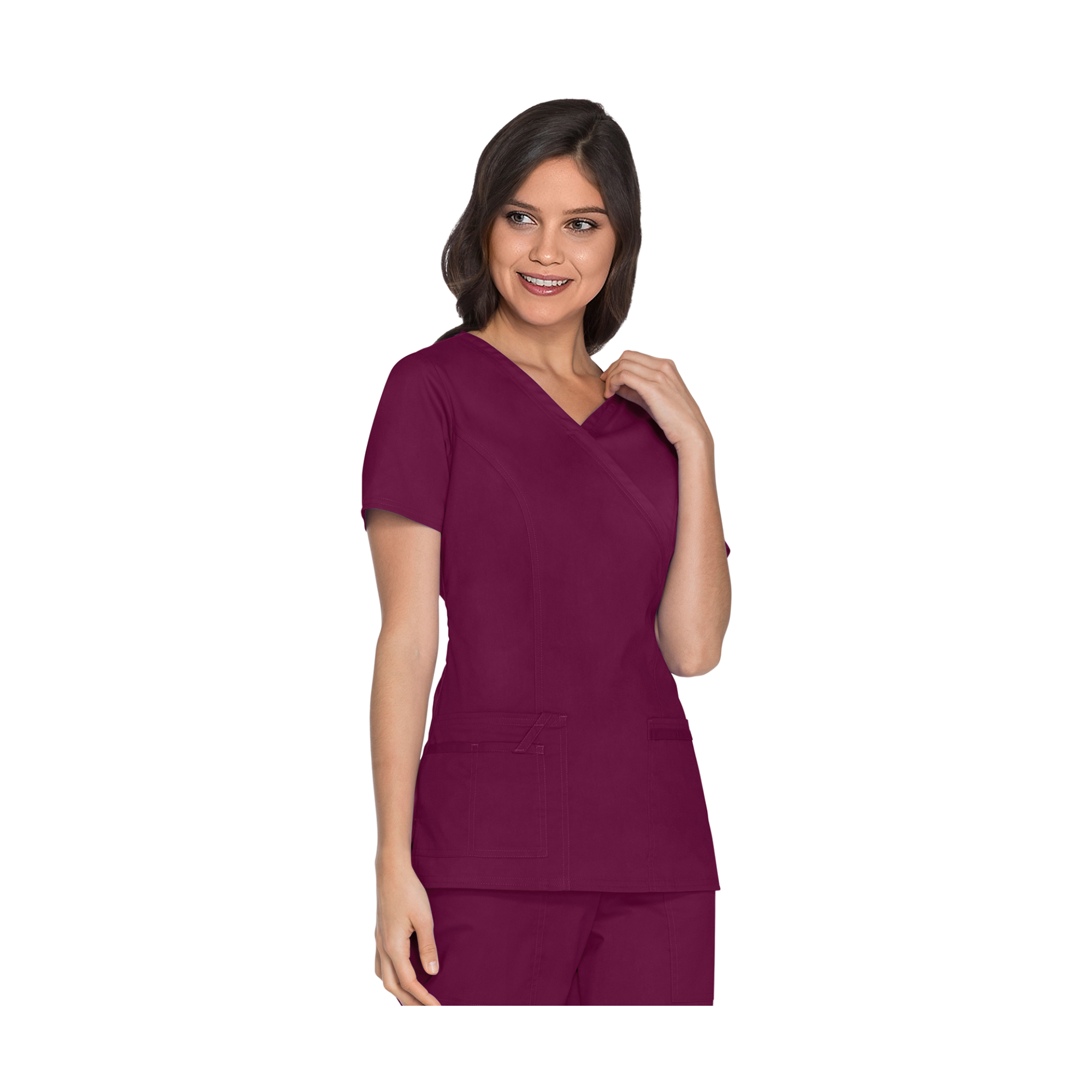 Pau - V-neck wrapover tunic - Women - Cherokee