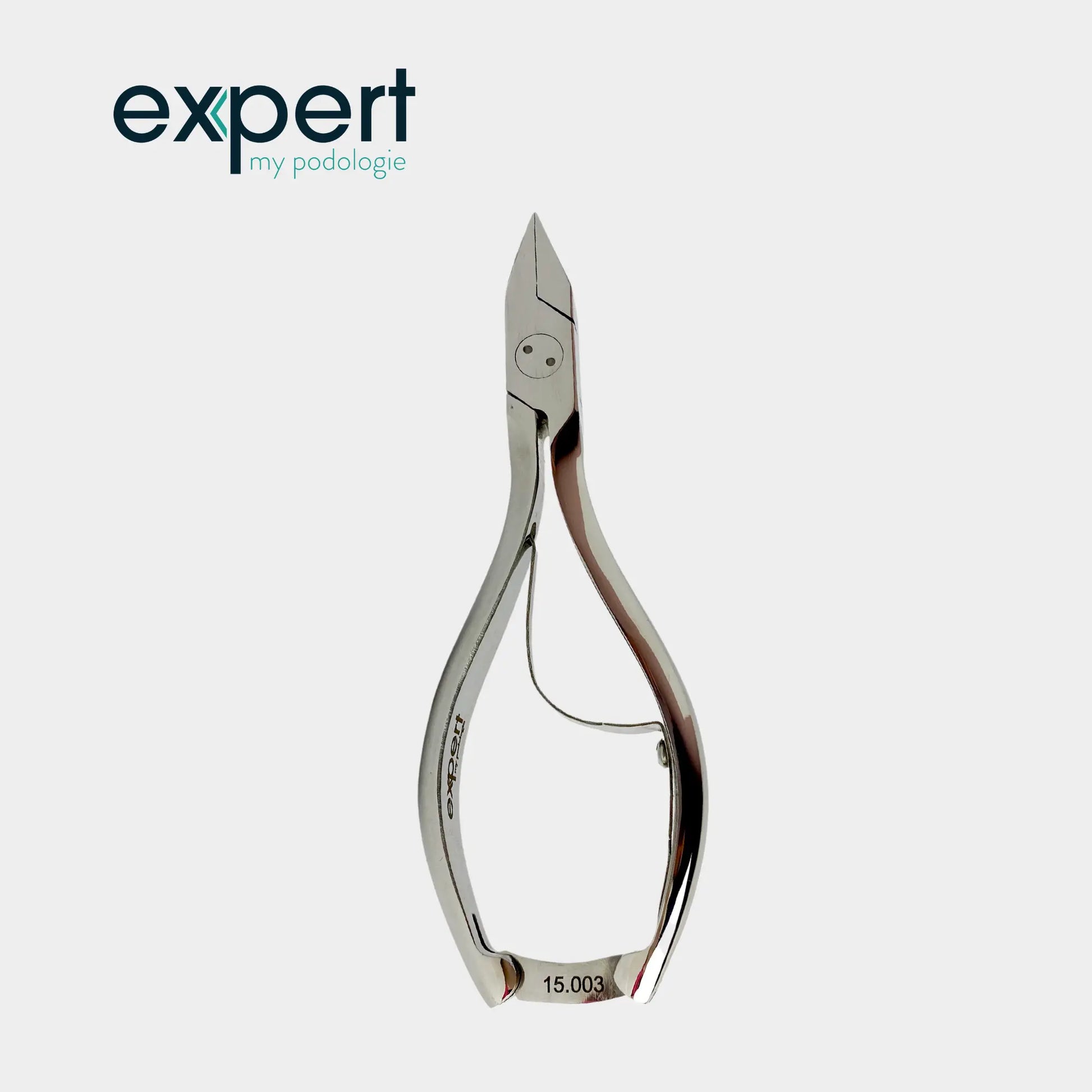 Pince à ongles - Coupe droite - 20 mm - Mors plats et fins - Inox - Expert by My Podologie - My Médical