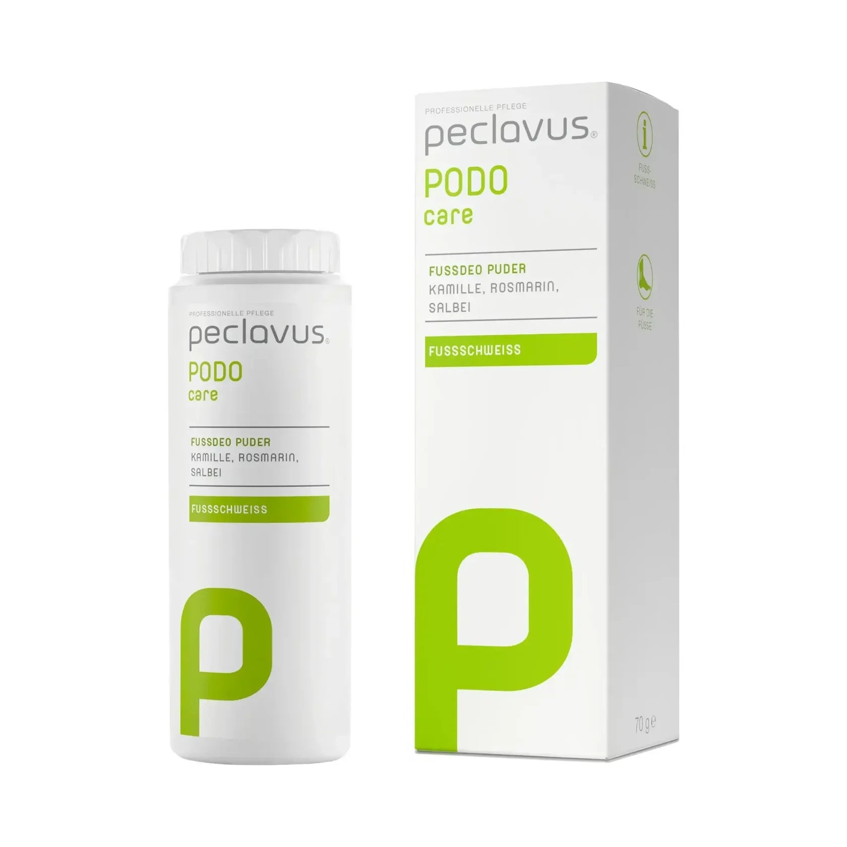 Poudre déodorante pour les pieds - 70g - Peclavus