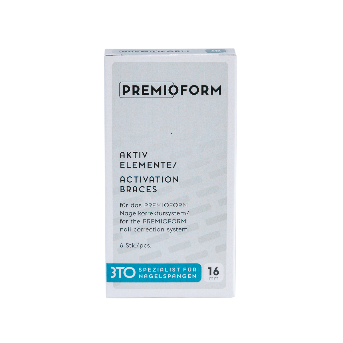 Éléments d’activation pour orthonyxie – 8 pièces – 16 mm - Premioform