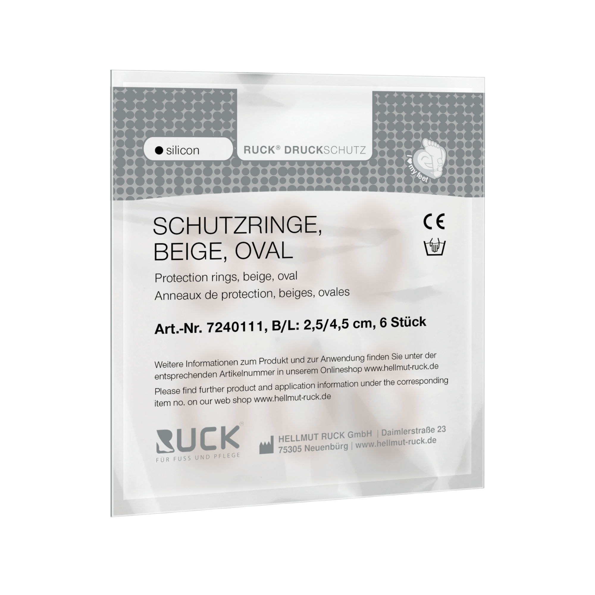 Anneaux de protection en silicone beige - Lot de 6 - Ruck
