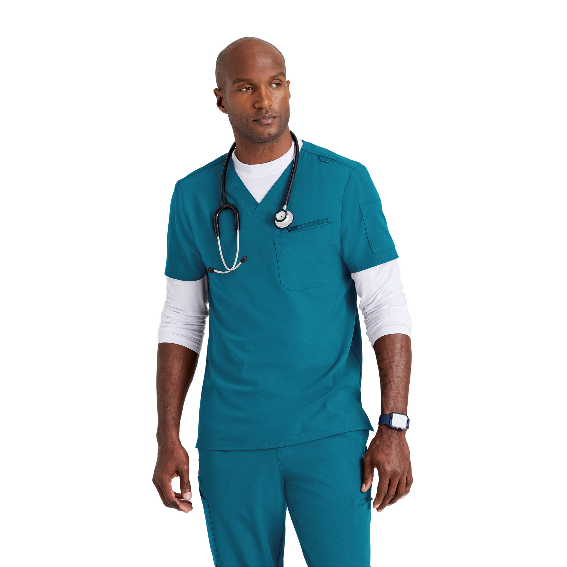 Rally Top - Haut médical slim et élégant - Col V - Homme - Barco Unify BARCO UNIFY