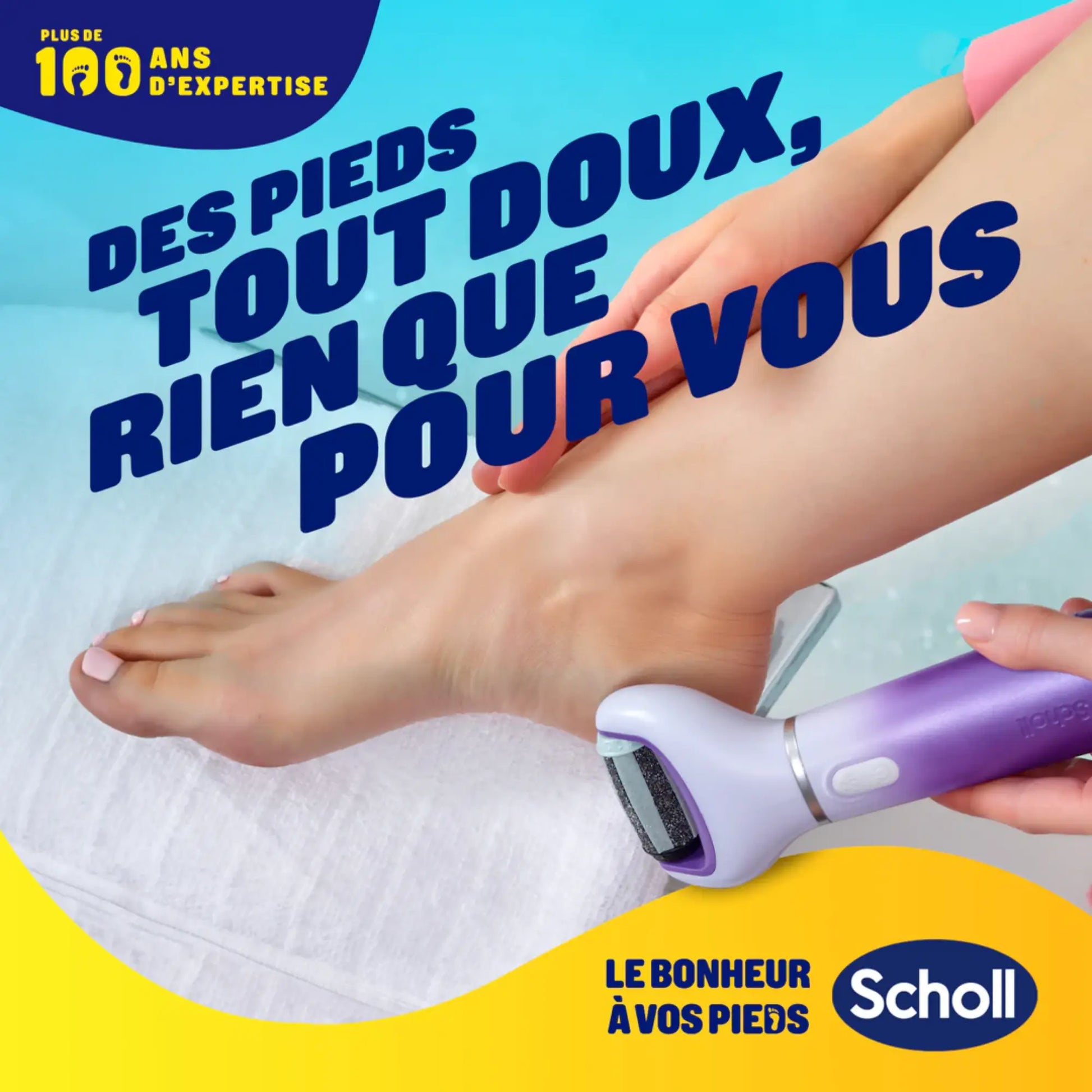 Râpe de Pédicurie Électrique 2 en 1 - Exfoliante et Lissante - Scholl - My Médical