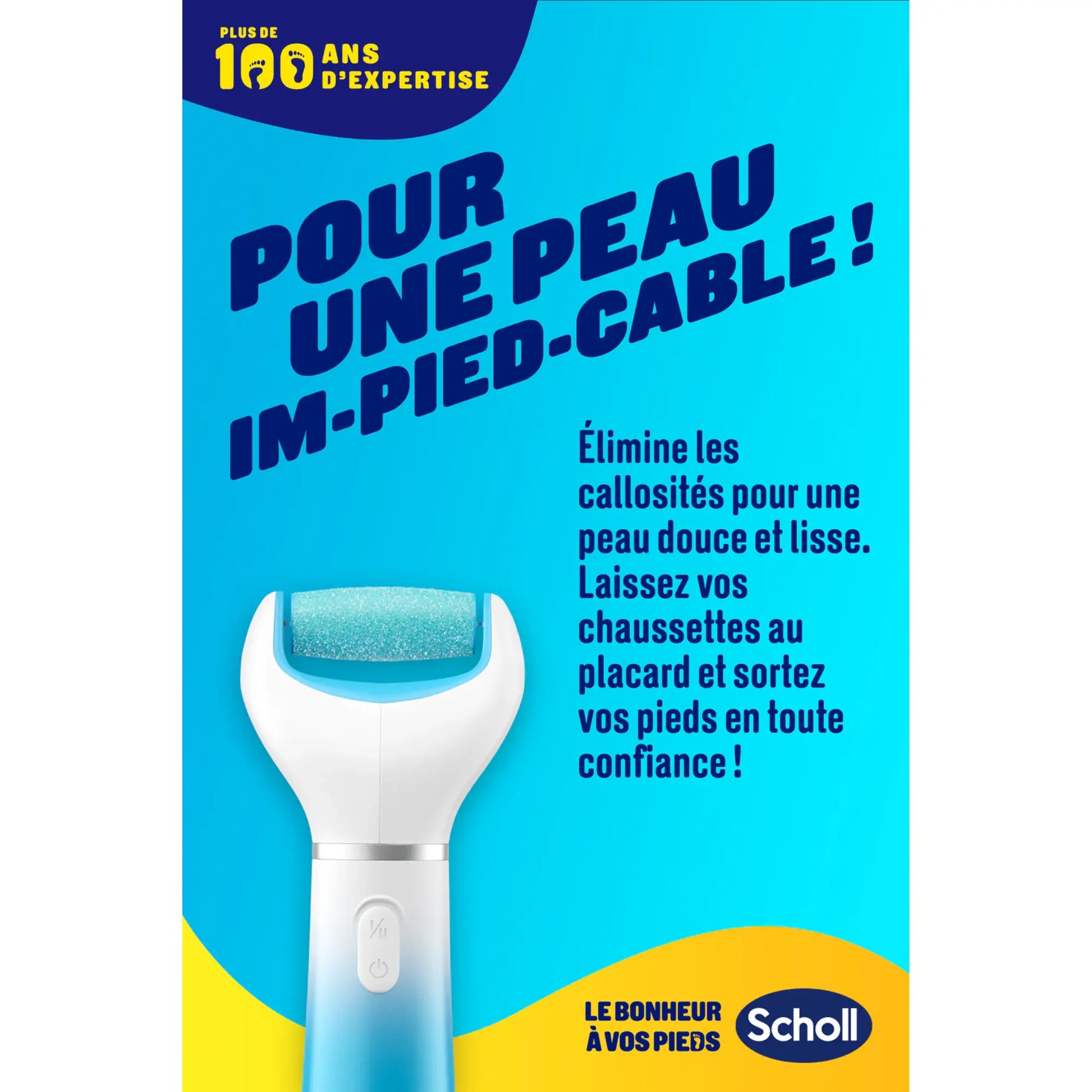 Râpe de Pédicurie Électrique Exfoliante Velvet Smooth - Scholl - My Médical