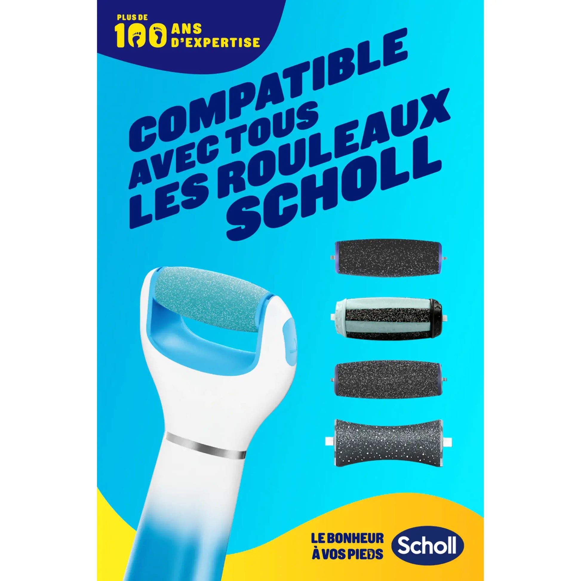 Râpe de Pédicurie Électrique Exfoliante Velvet Smooth - Scholl - My Médical