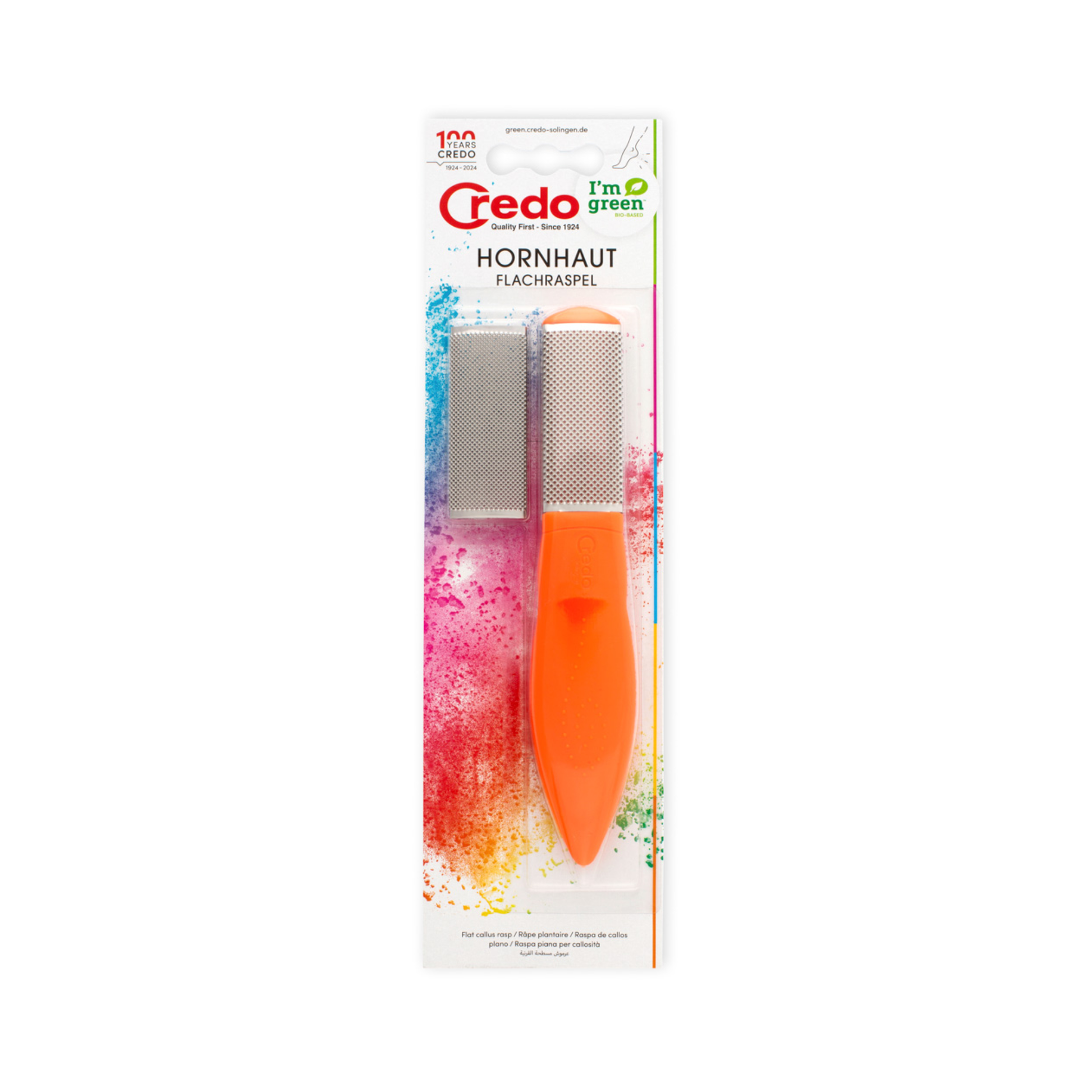 Râpe de pédicurie avec surface de friction en Inox - 19 cm - Credo - My Médical