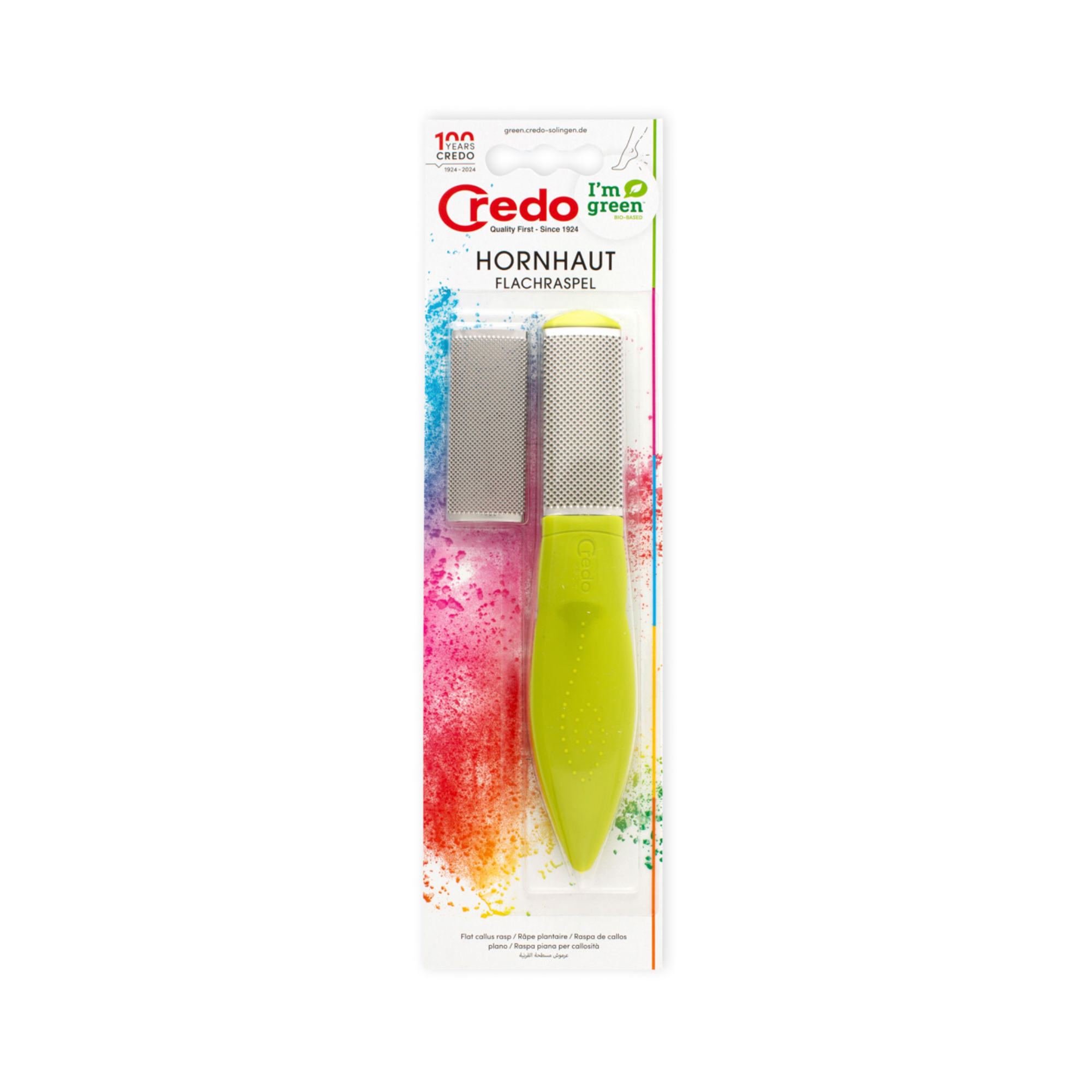 Râpe de pédicurie avec surface de friction en Inox - 19 cm - Credo - My Médical