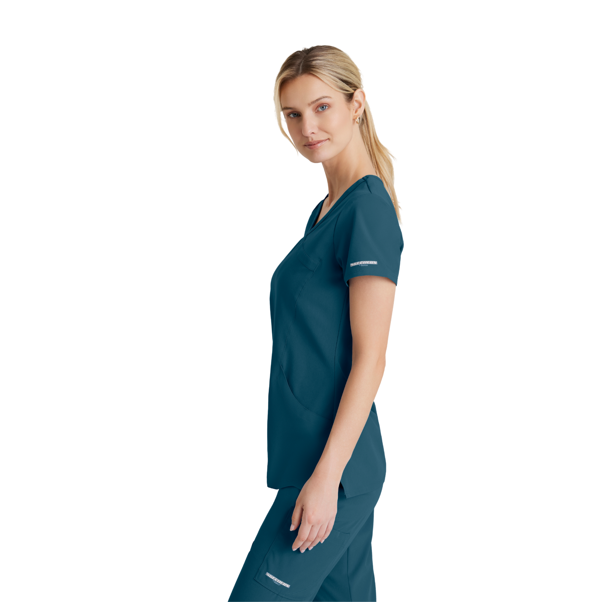 Reliance Top - Haut médical avec col croisé - Femme - Skechers SKECHERS