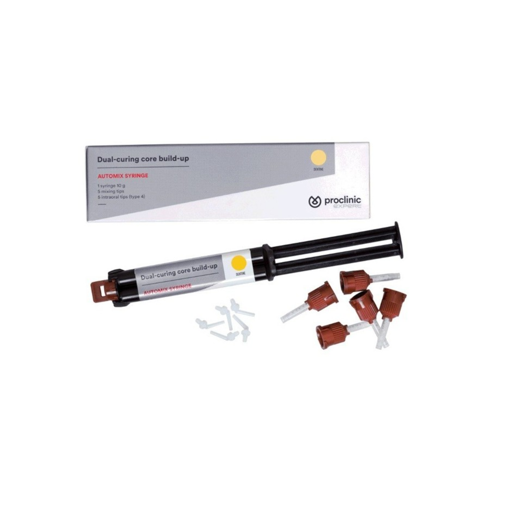 Résine composite - Dual-curing core Build Up - 1 seringue de 10g - Proclinic Expert - My Médical